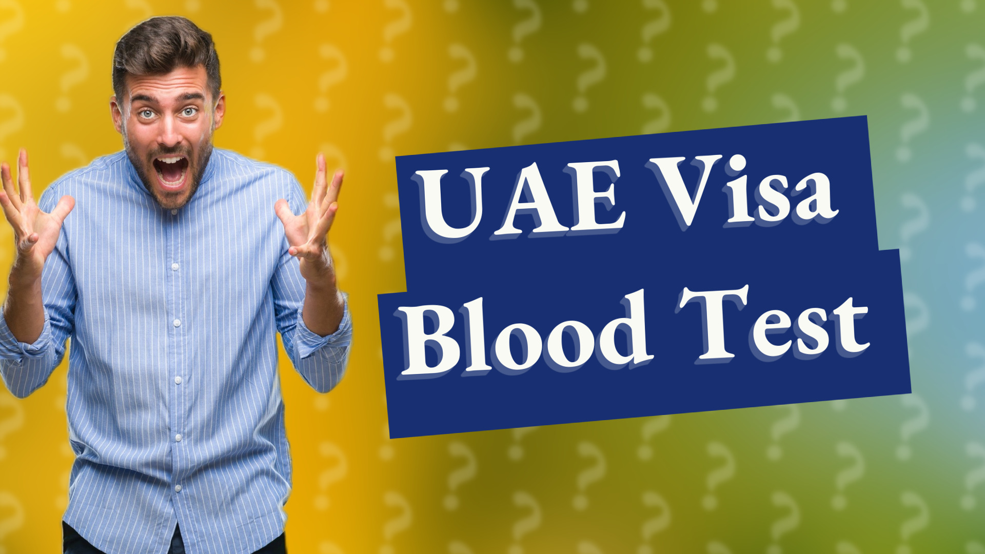 UAE Visa Blood Test