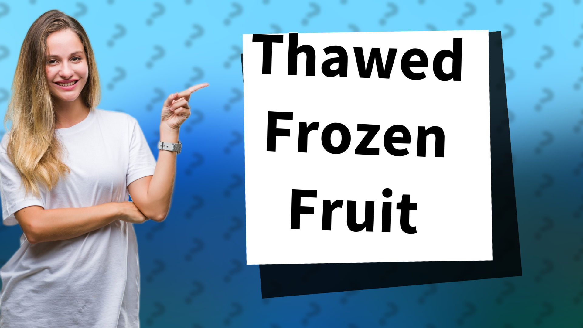 Thawed Frozen Fruit