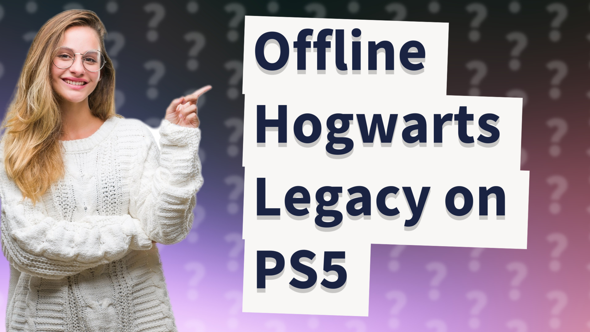 Offline Hogwarts Legacy on PS5