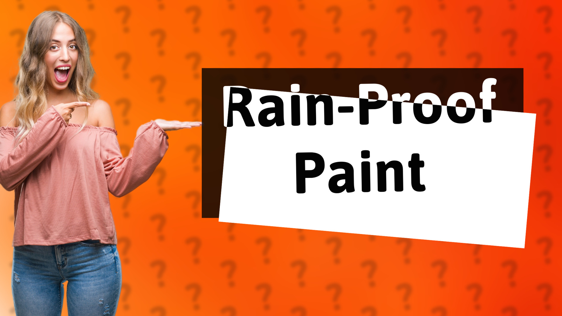 Rain-Proof Paint