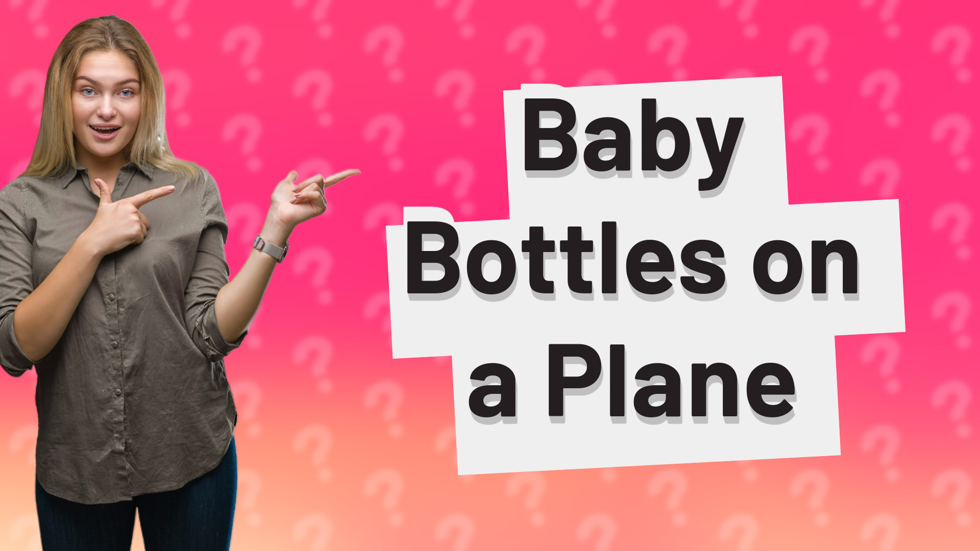 Baby Bottles on a Plane