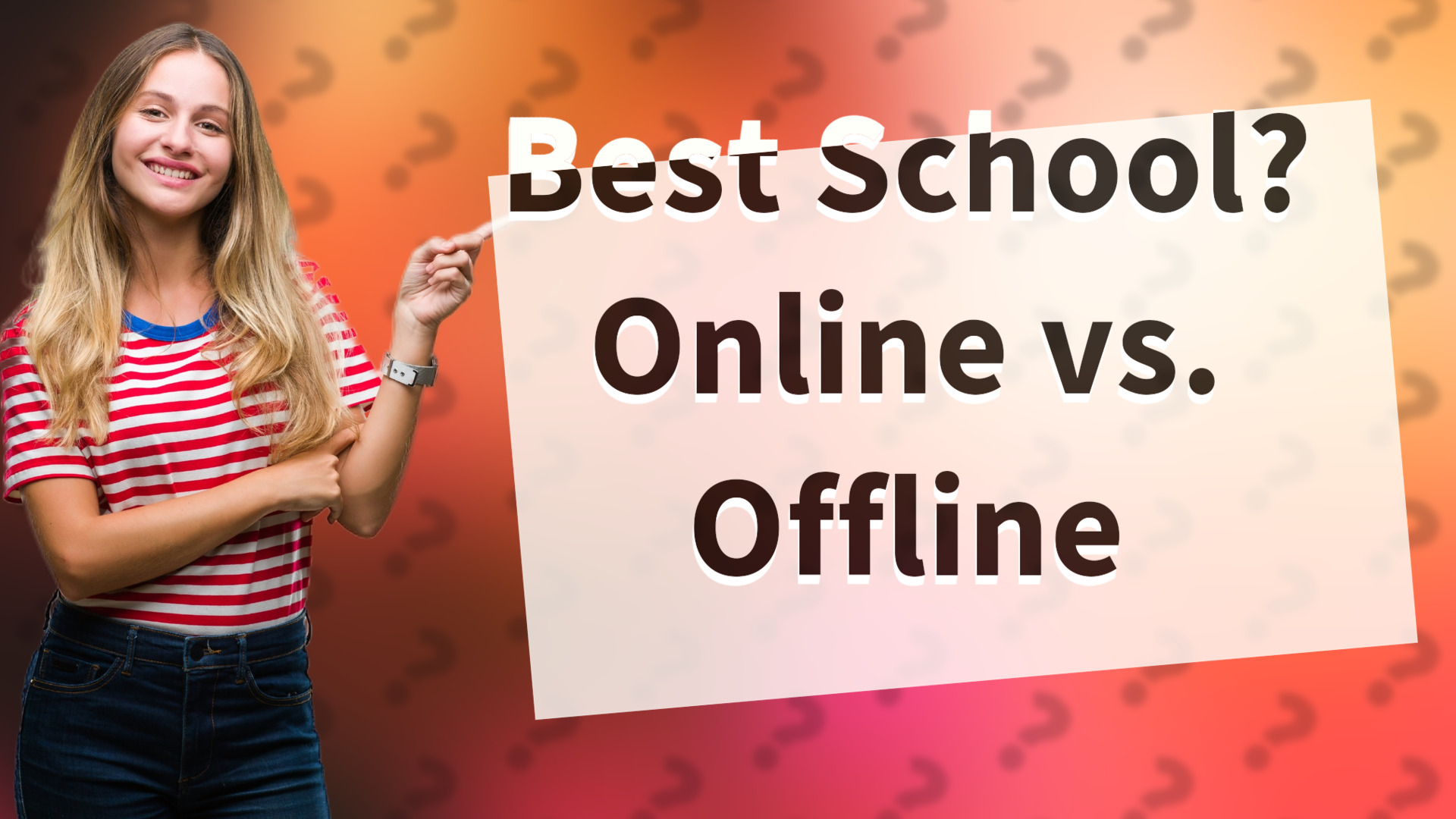 Best School? Online vs. Offline