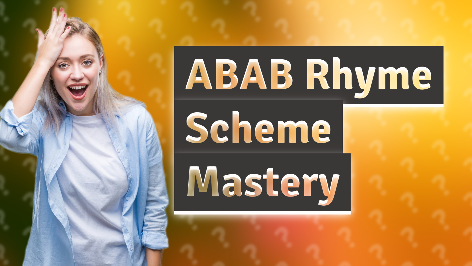 ABAB Rhyme Scheme Mastery