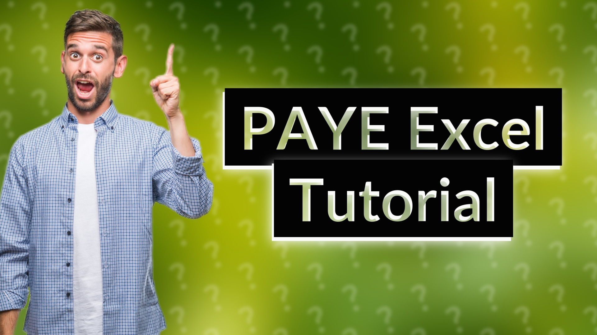 PAYE Excel Tutorial