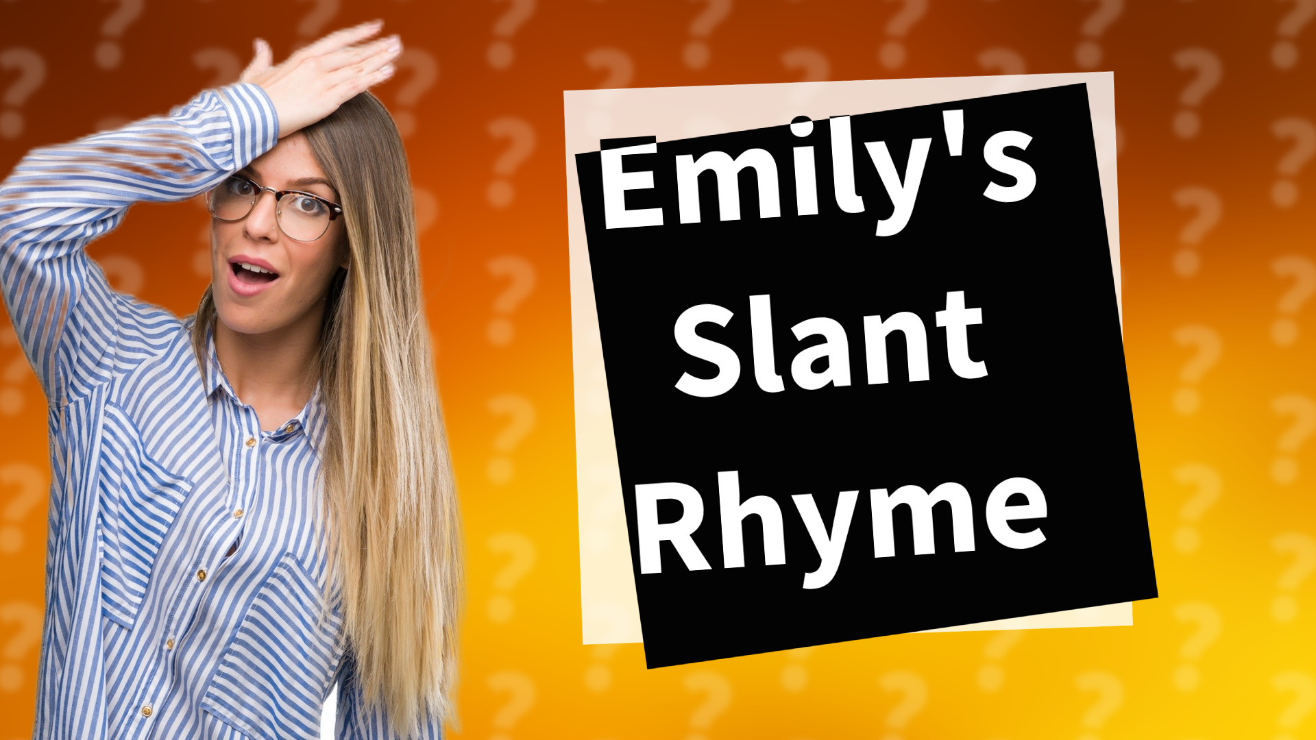 Emily's Slant Rhyme