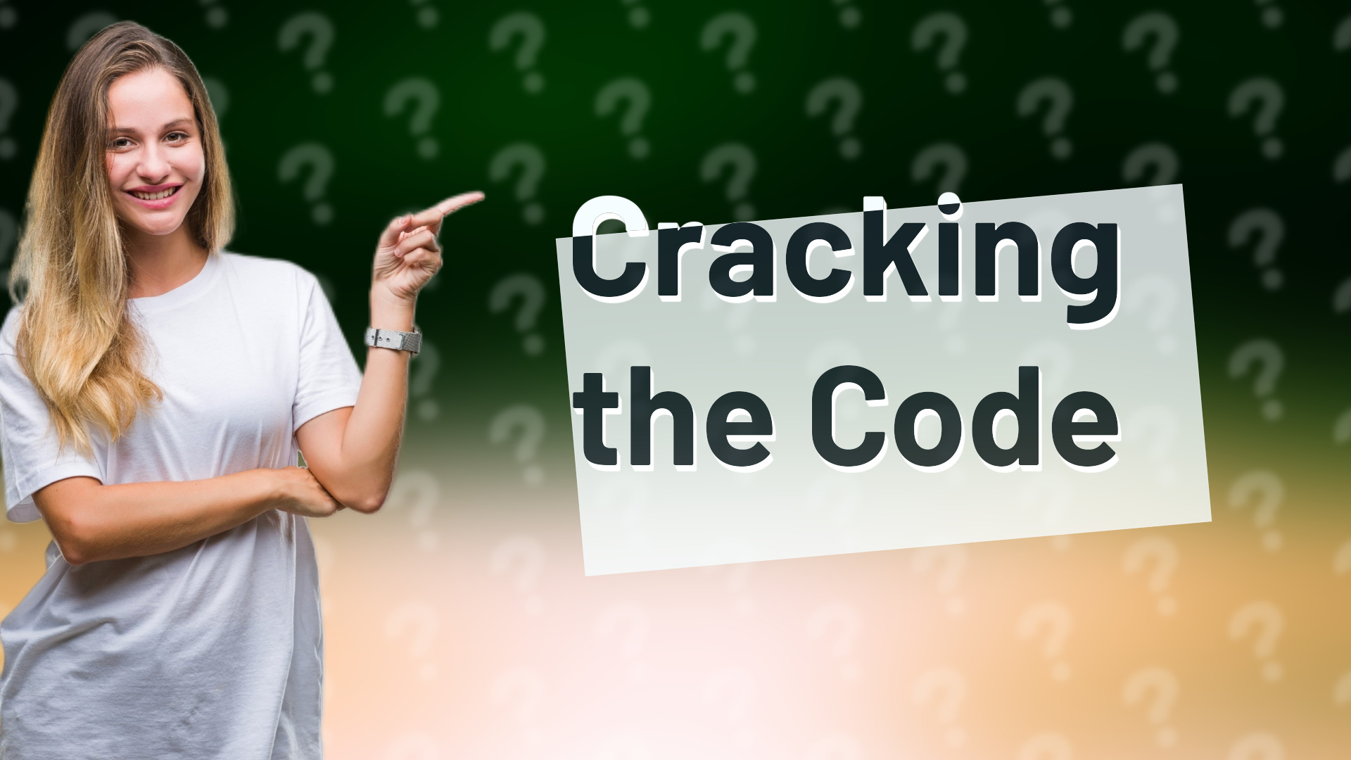 Cracking the Code