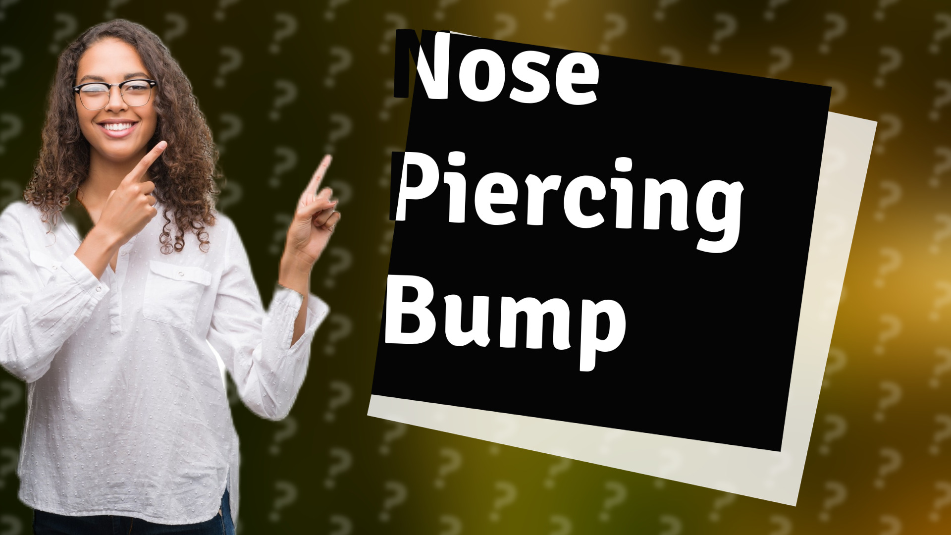 Nose Piercing Bump