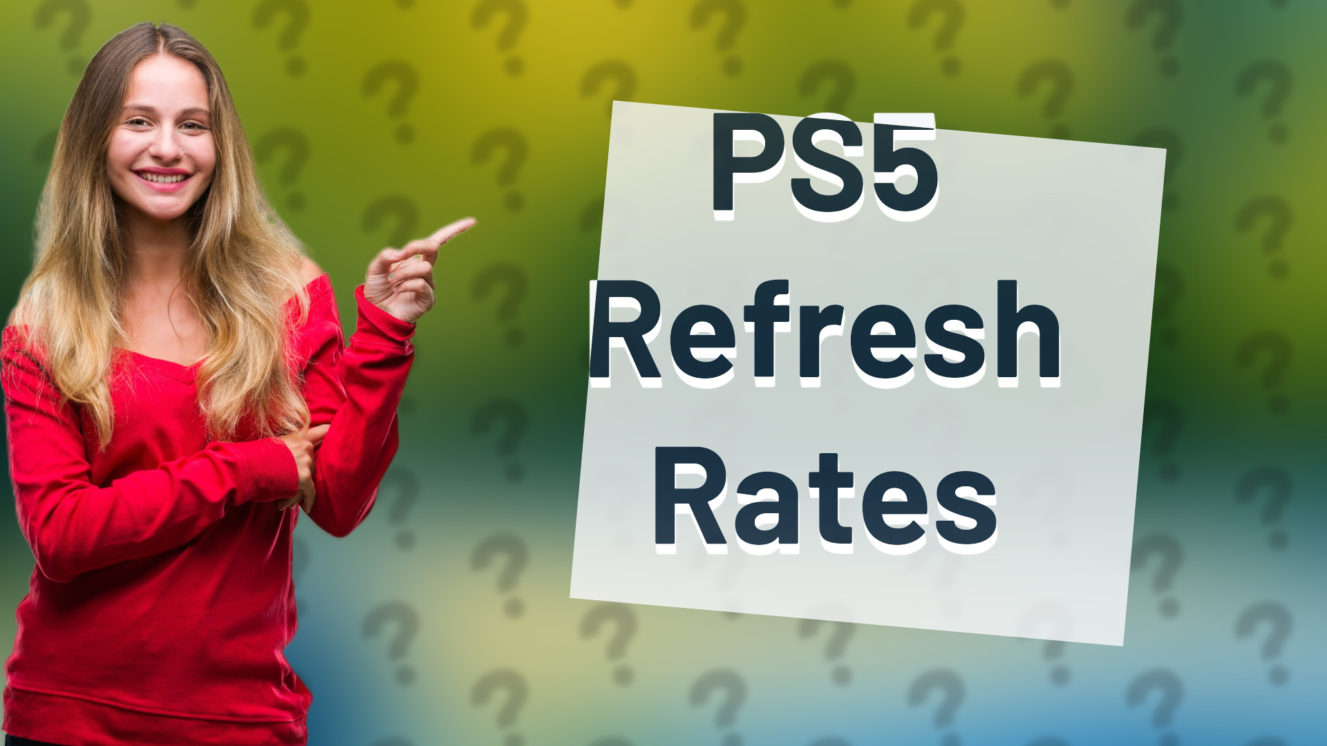 PS5 Refresh Rates