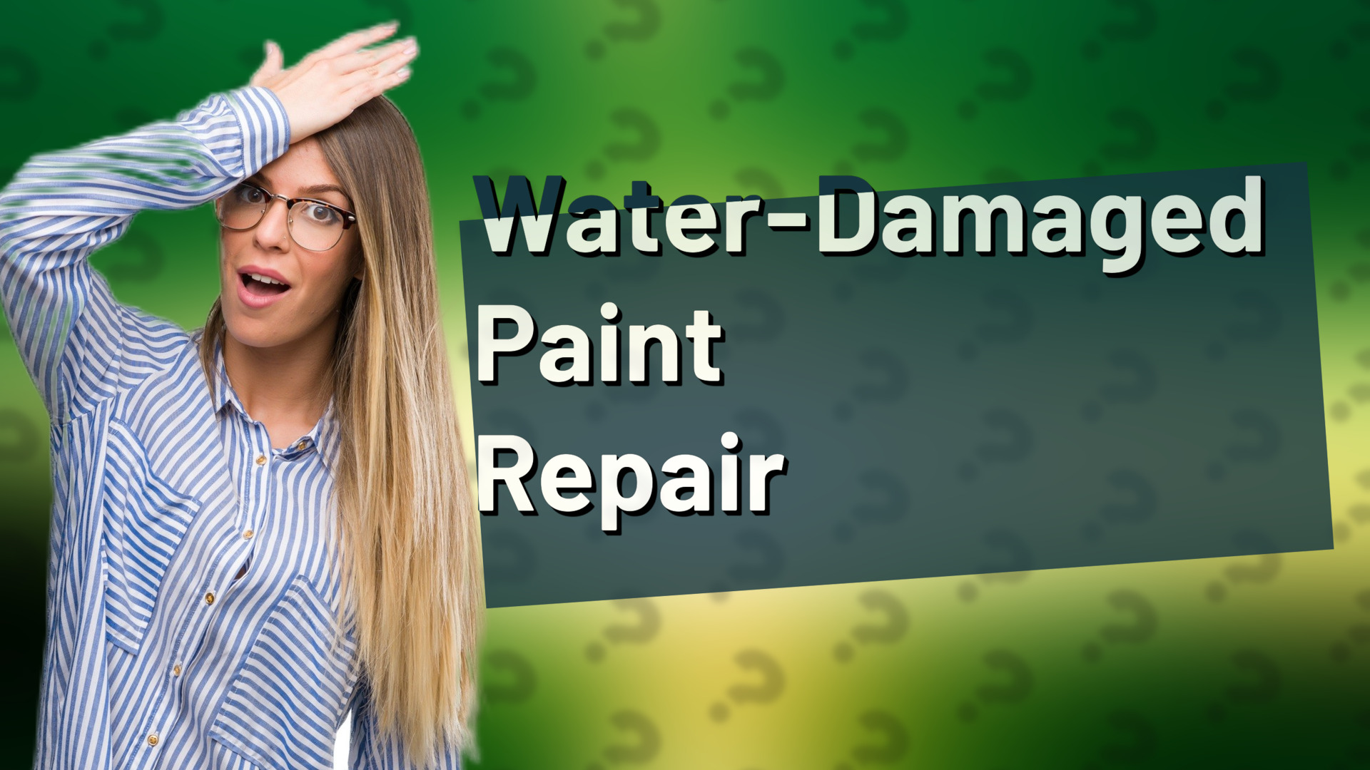 Water-Damaged Paint Repair