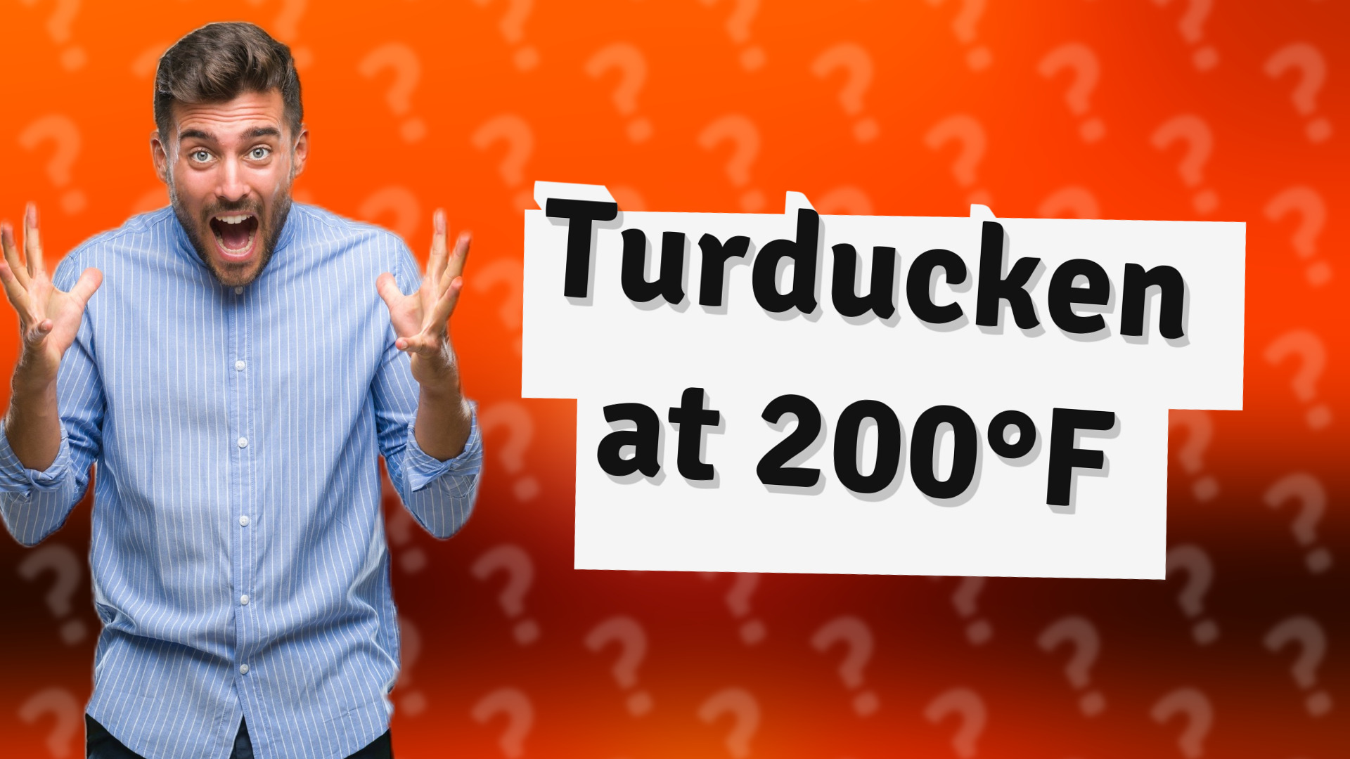 Turducken at 200°F