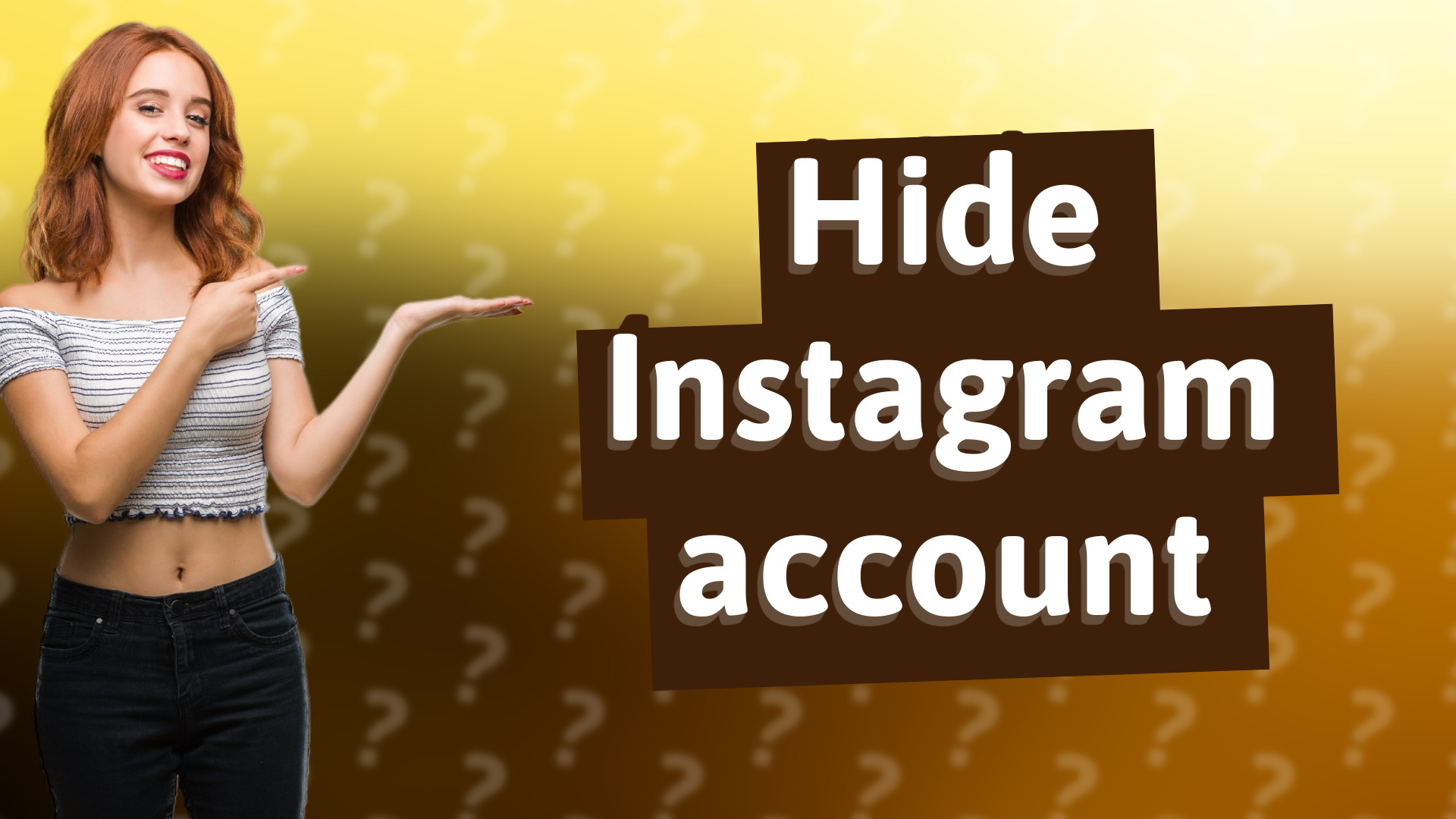Hide Instagram account