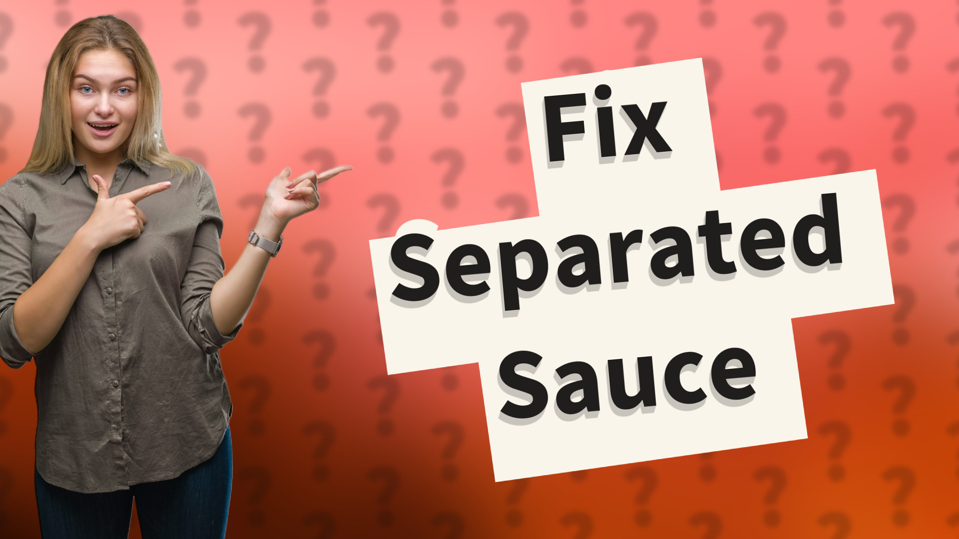 Fix Separated Sauce