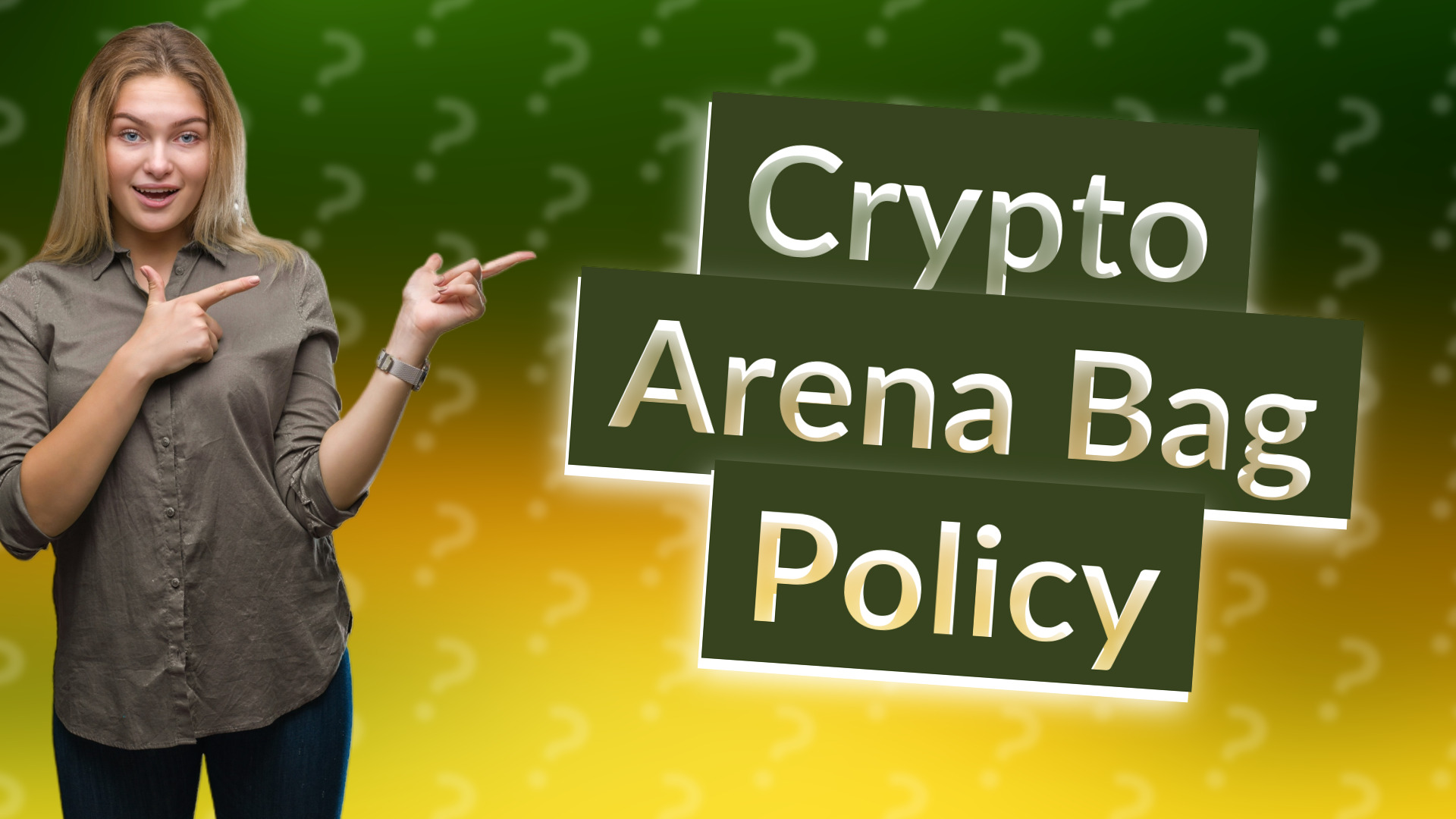 Crypto Arena Bag Policy