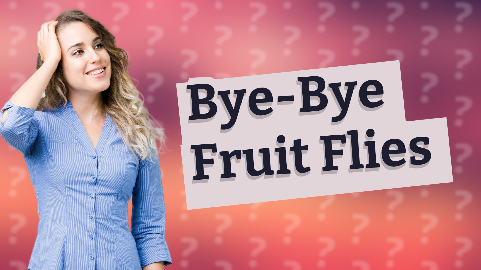 Bye-Bye Fruit Flies