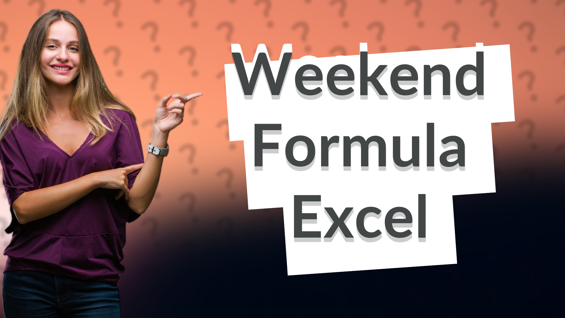 Weekend Formula Excel