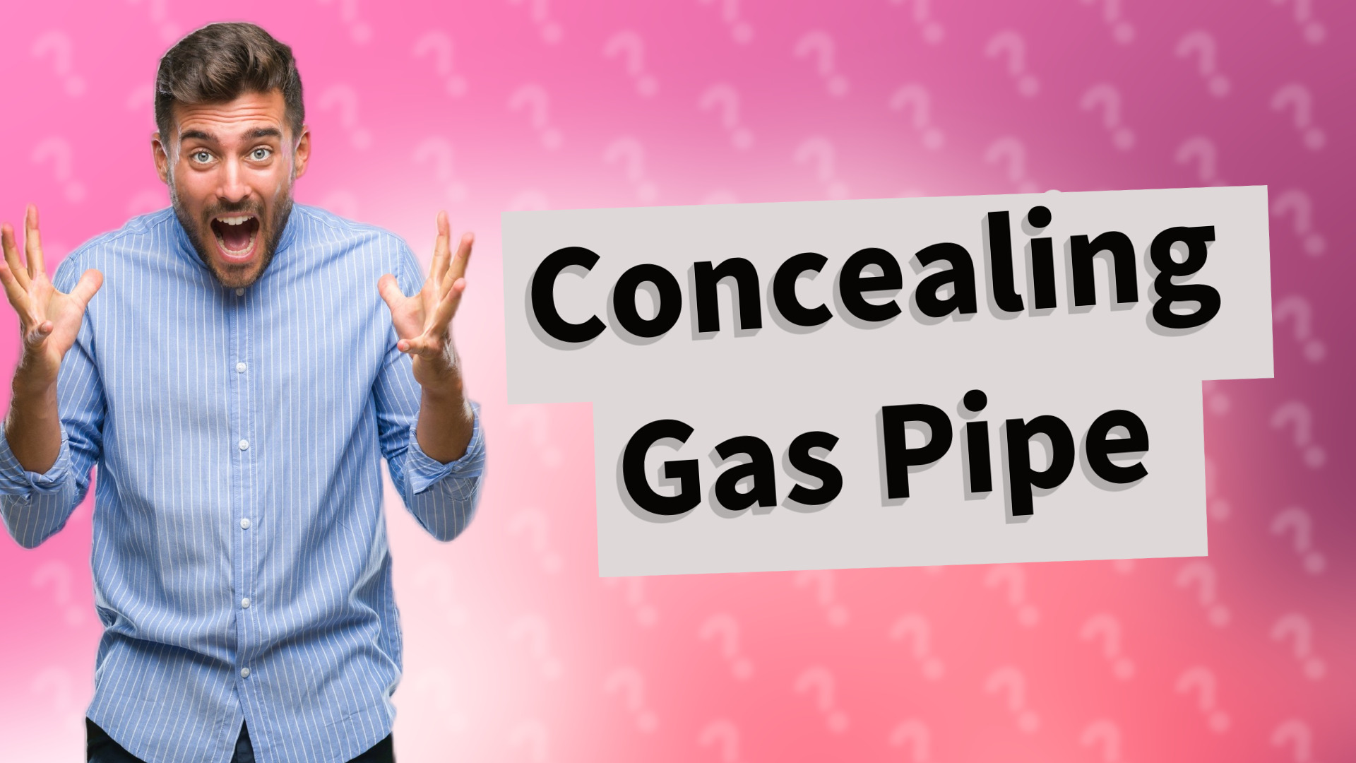Concealing Gas Pipe