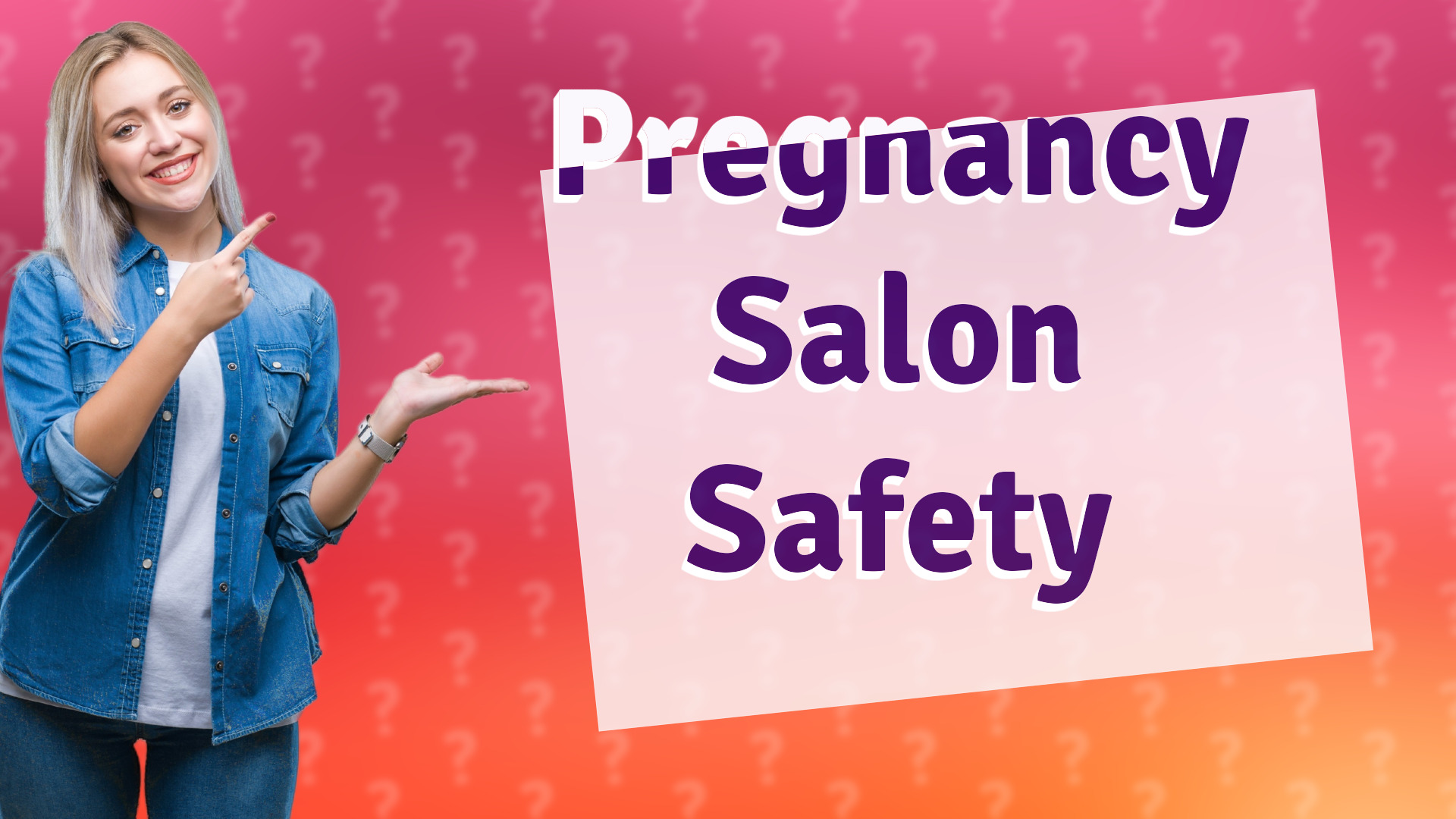 Pregnancy Salon Safety