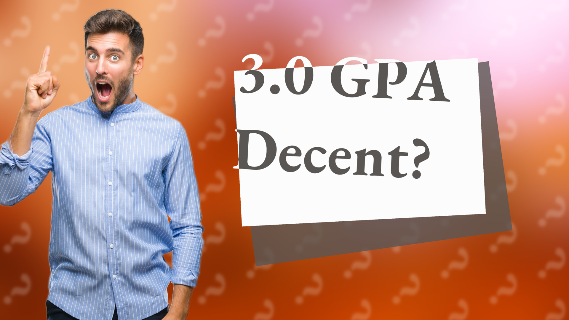 3.0 GPA Decent?
