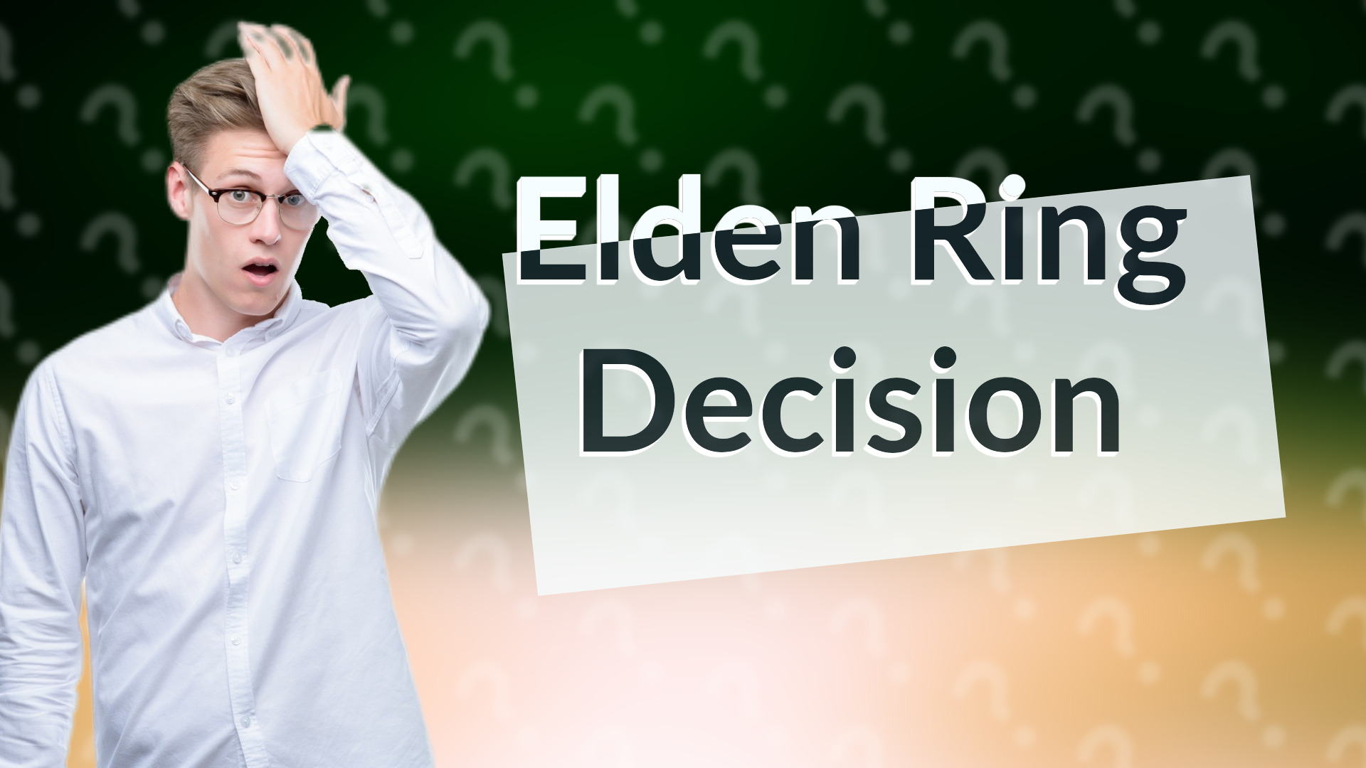 Elden Ring Decision