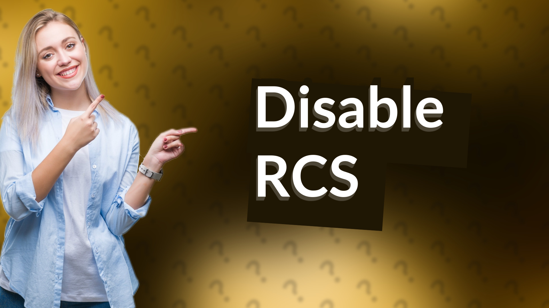 Disable RCS