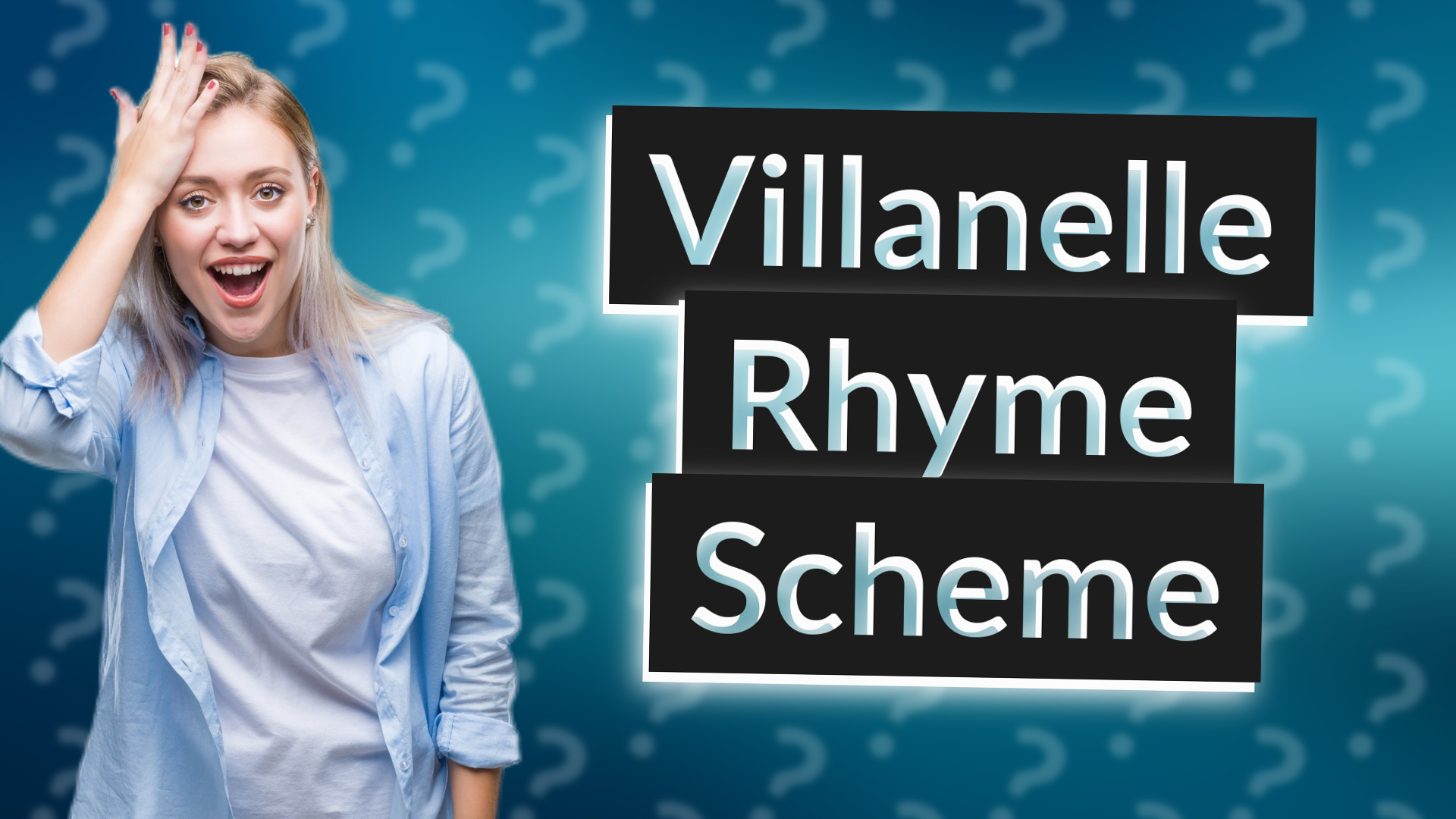 Villanelle Rhyme Scheme