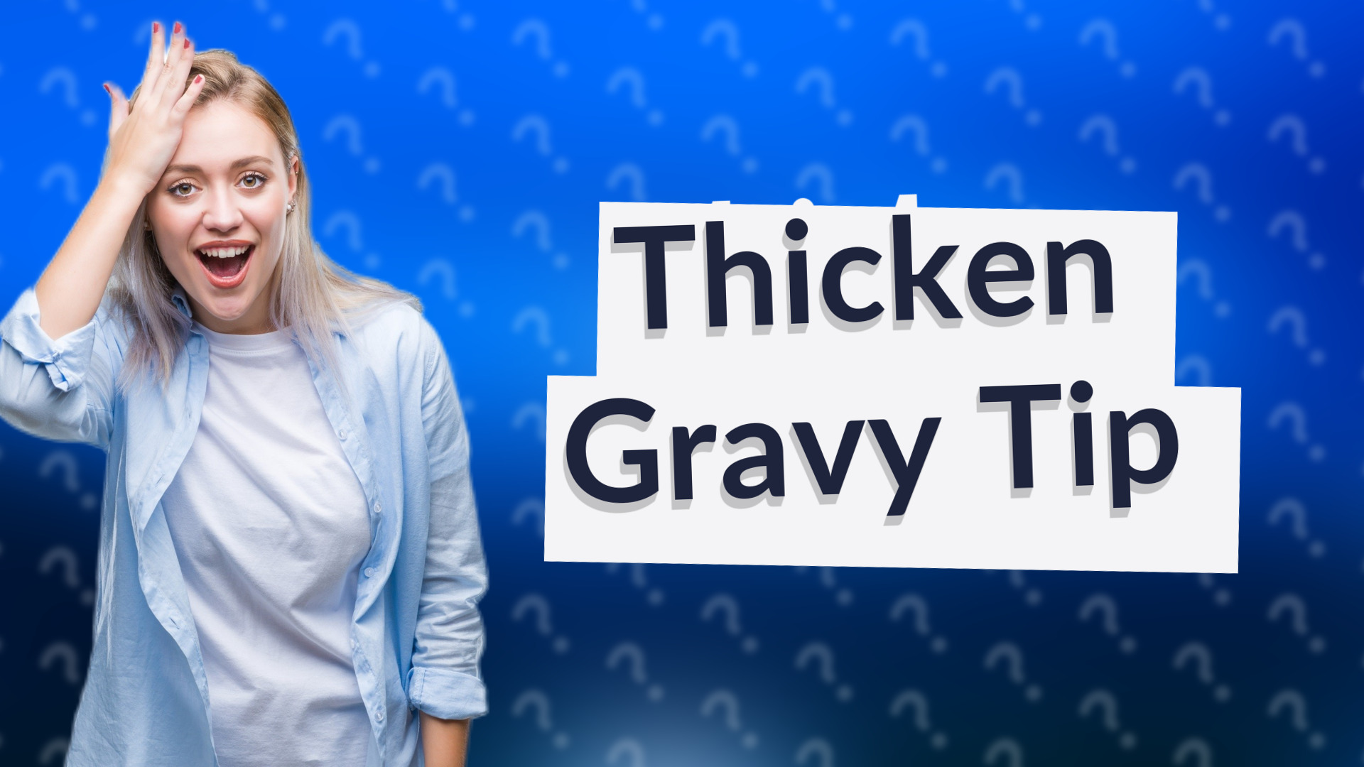 Thicken Gravy Tip