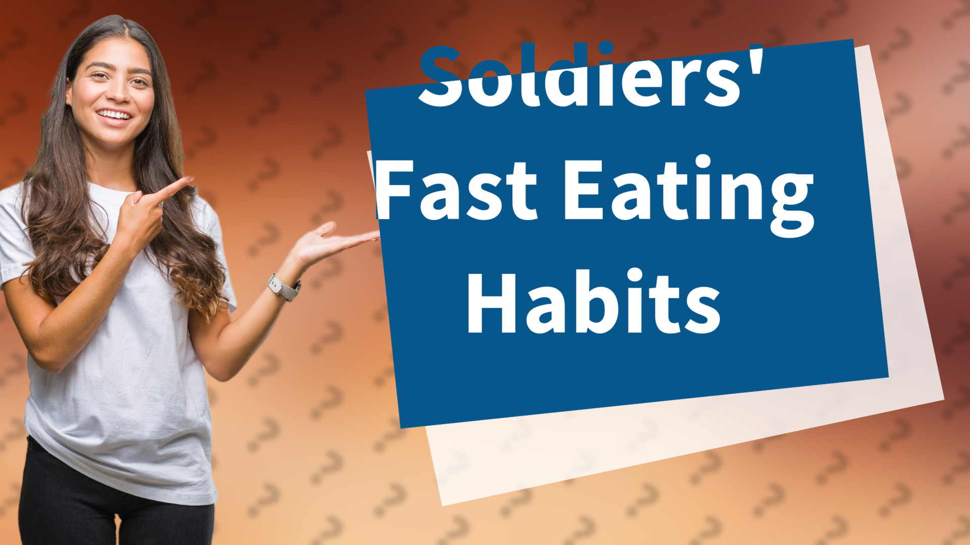 Soldiers' Fast Eating Habits