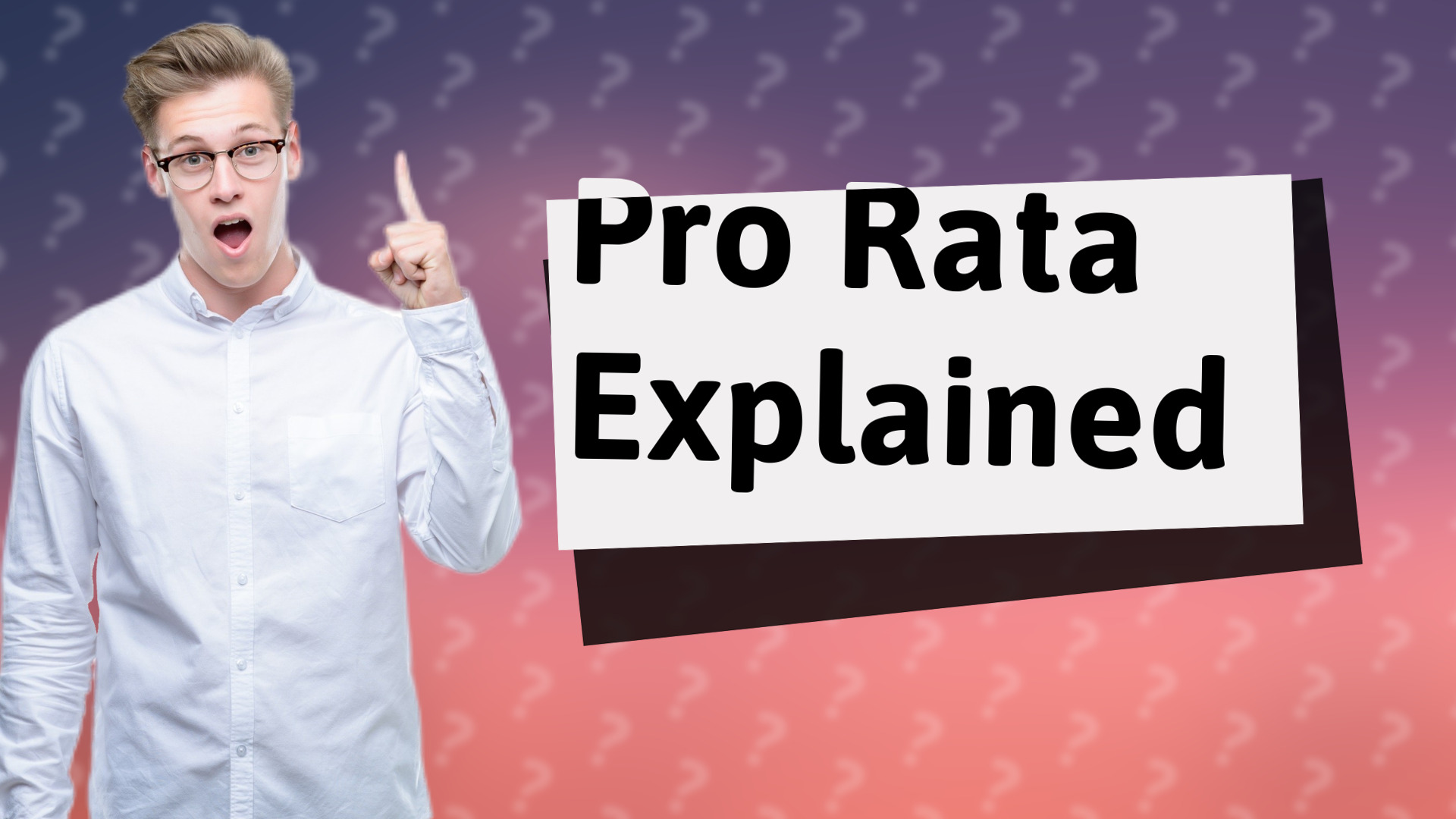 Pro Rata Explained
