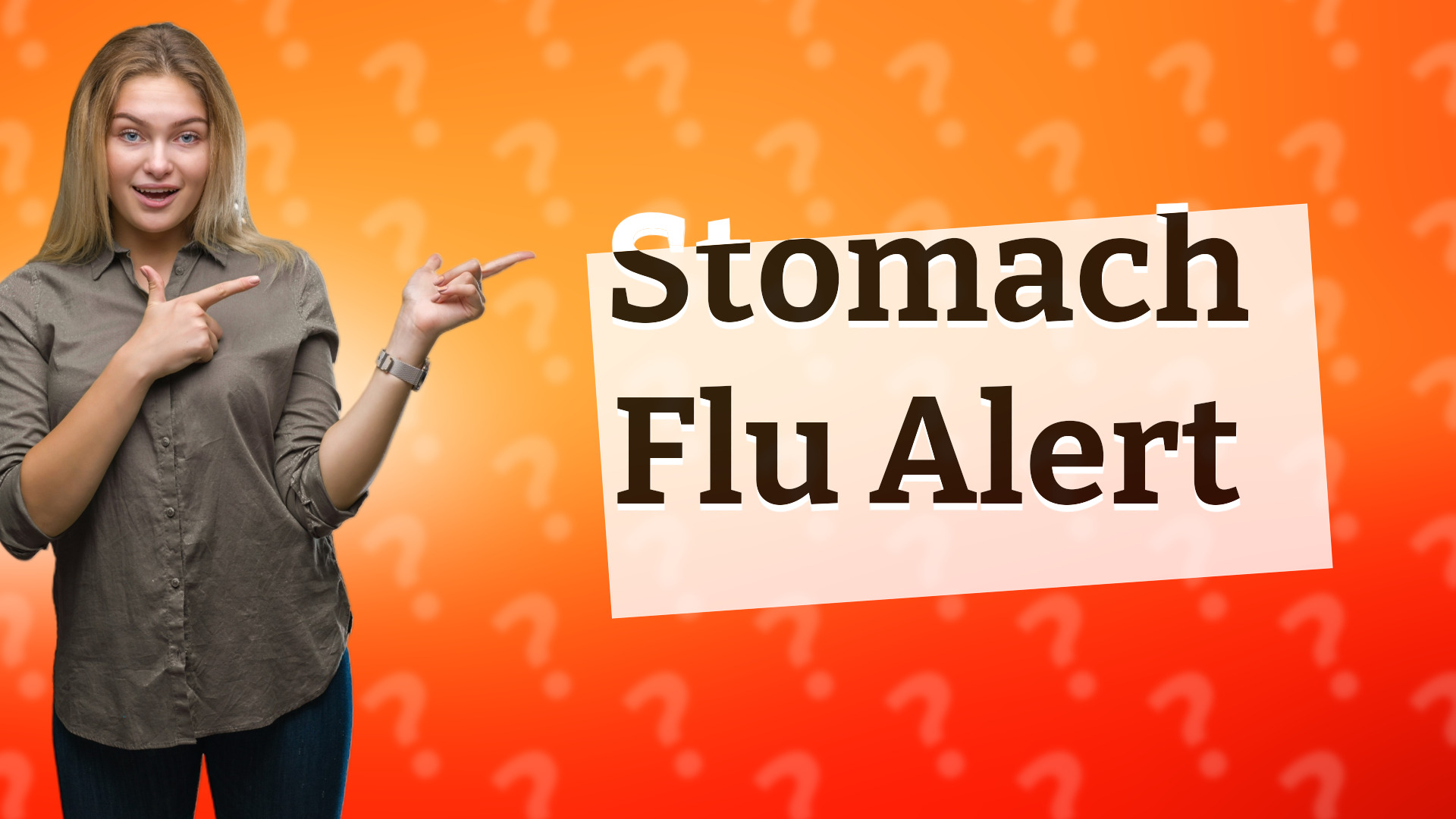 Stomach Flu Alert