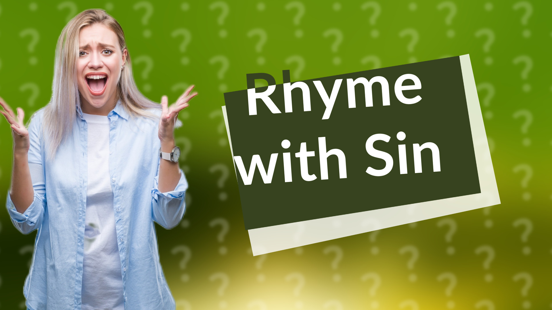 Rhyme with Sin