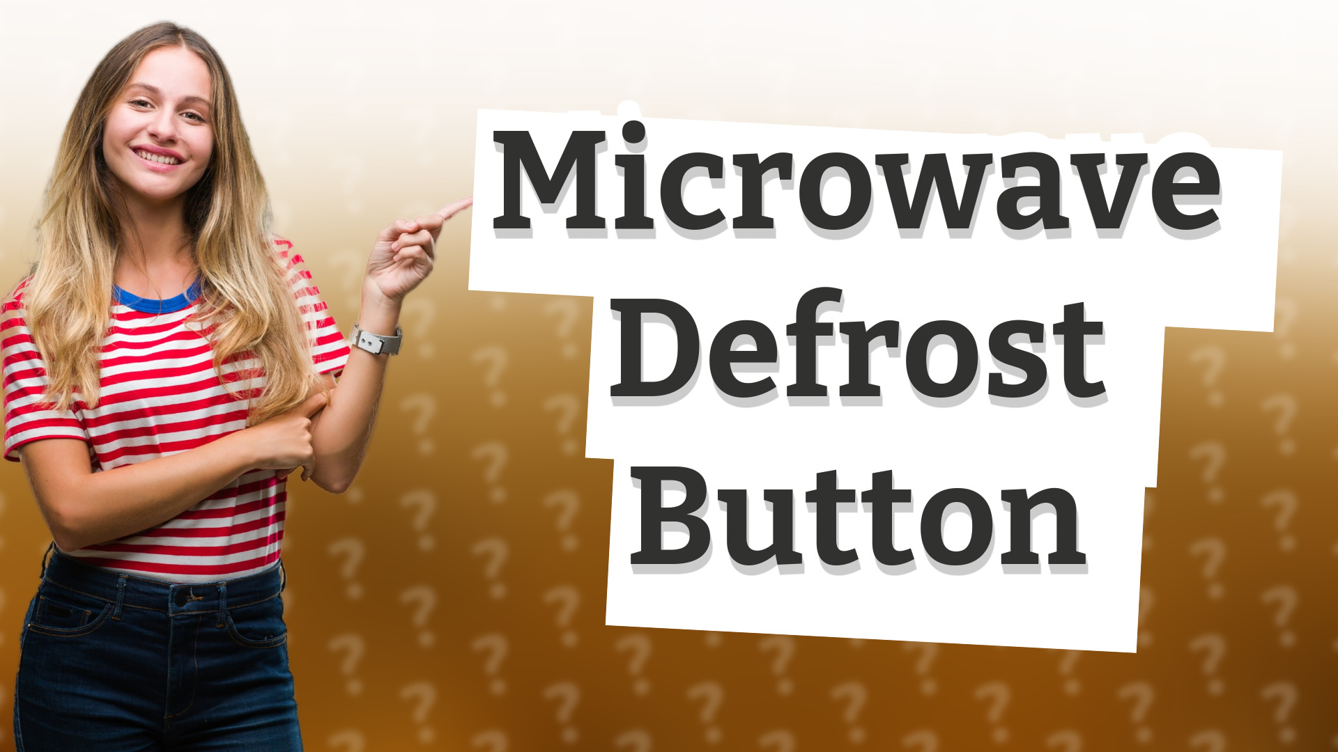 Microwave Defrost Button