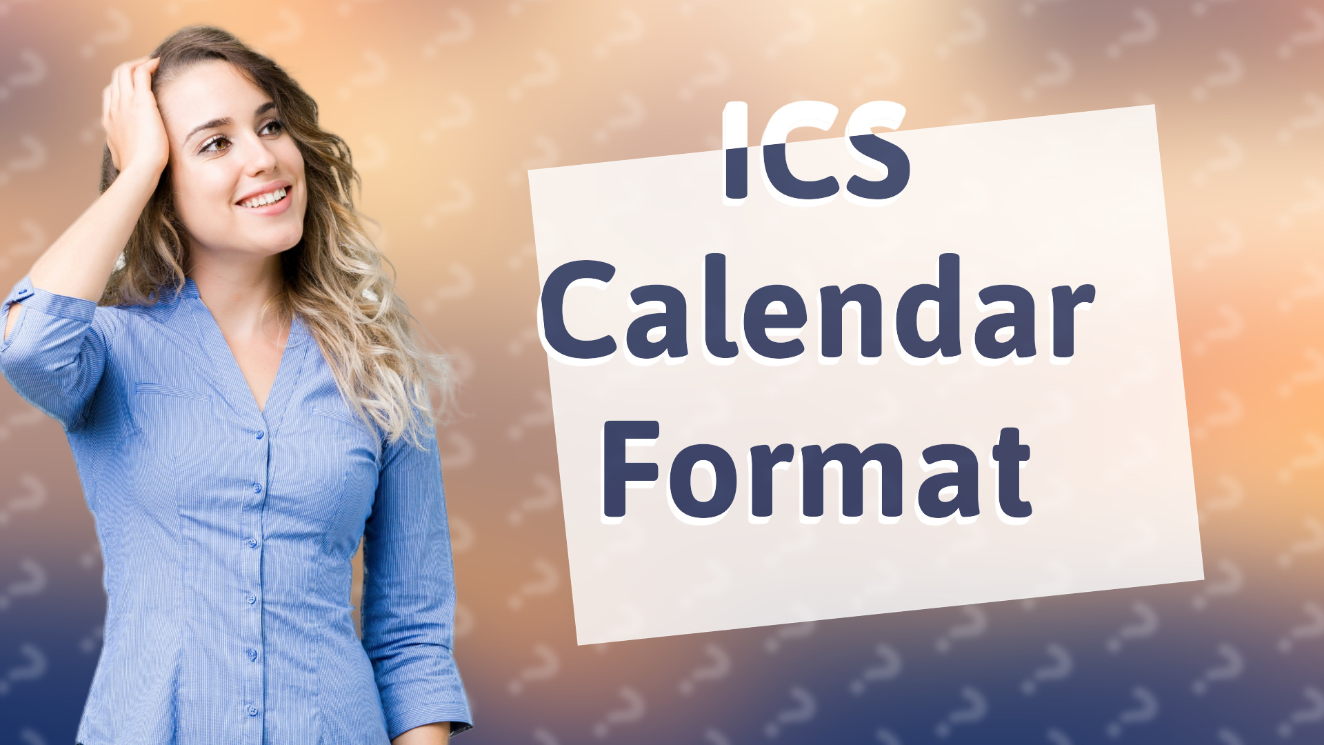 ICS Calendar Format
