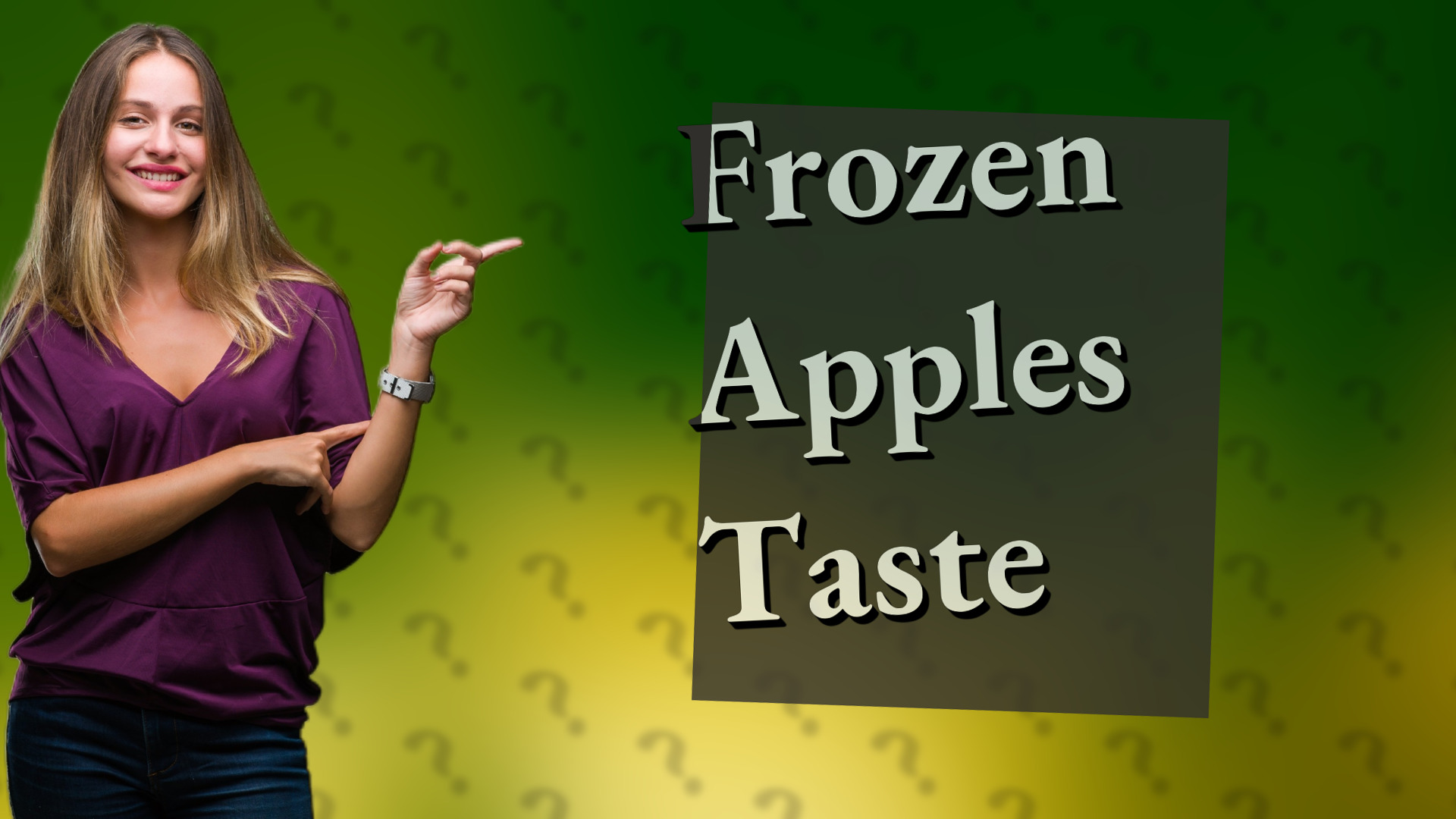 Frozen Apples Taste