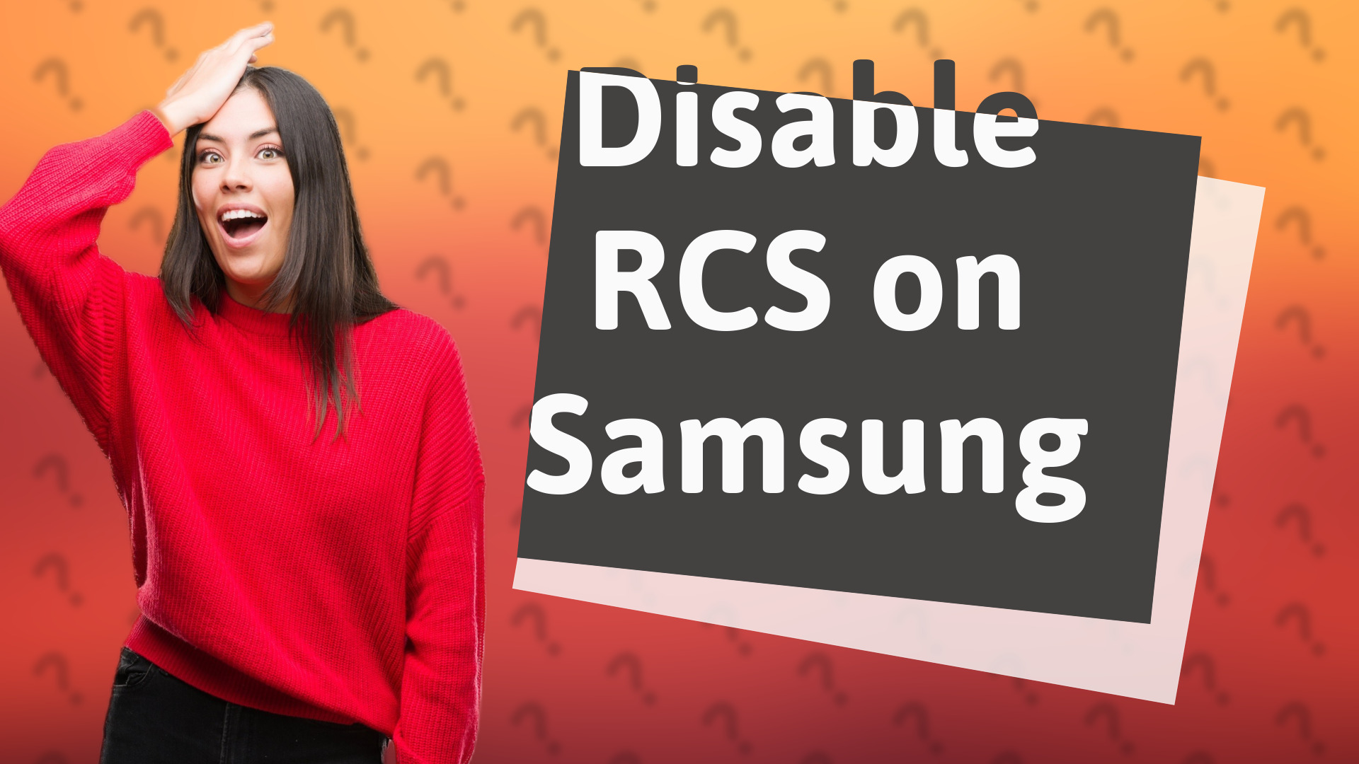 Disable RCS on Samsung