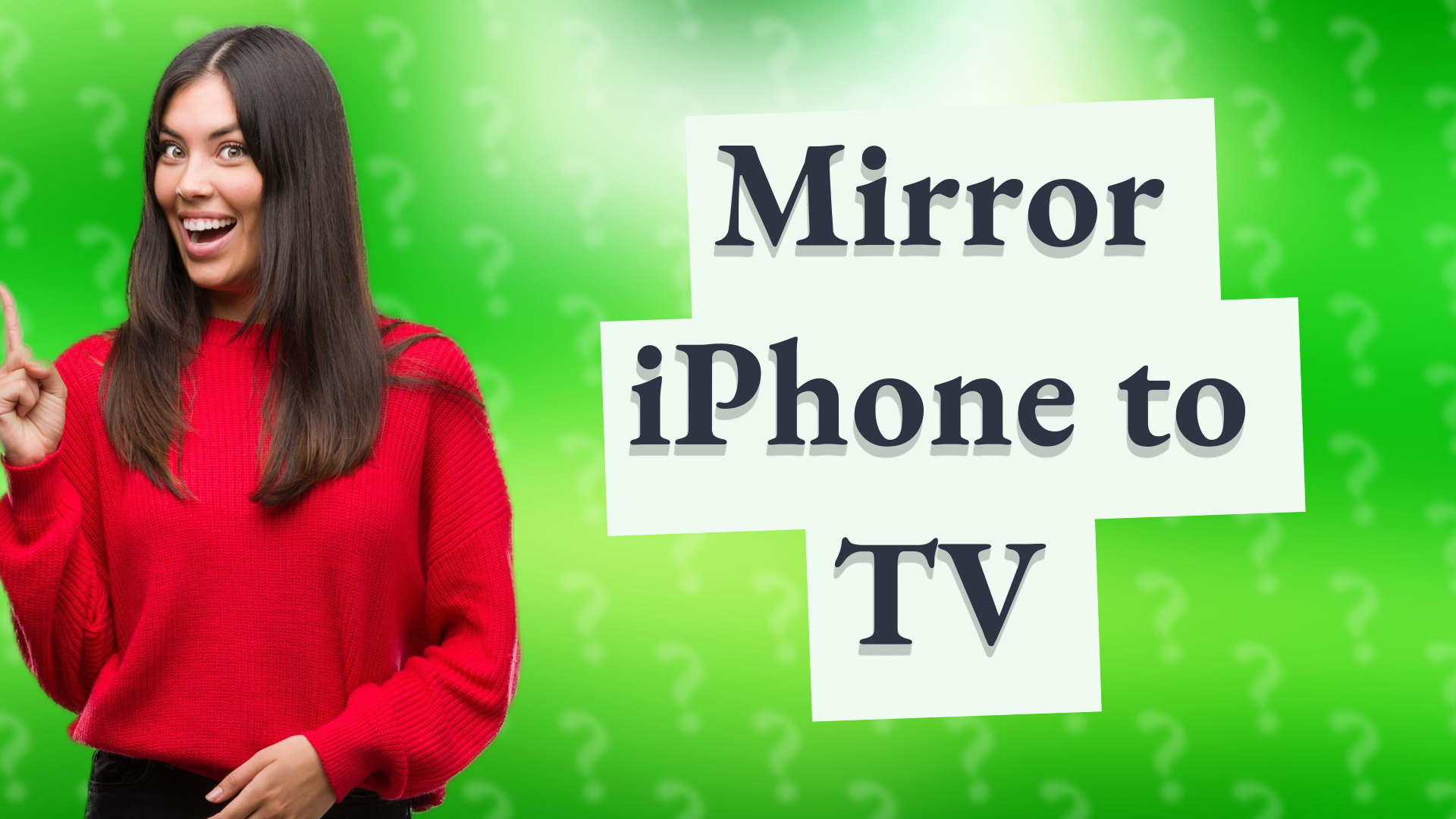 Mirror iPhone to TV