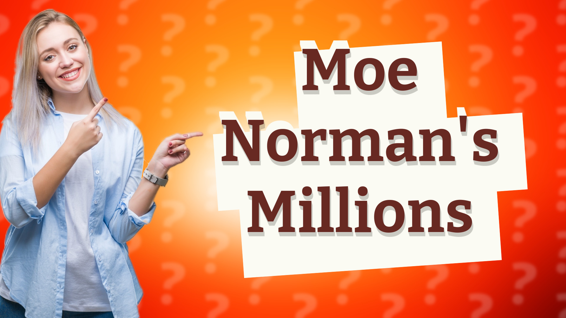 Moe Norman's Millions