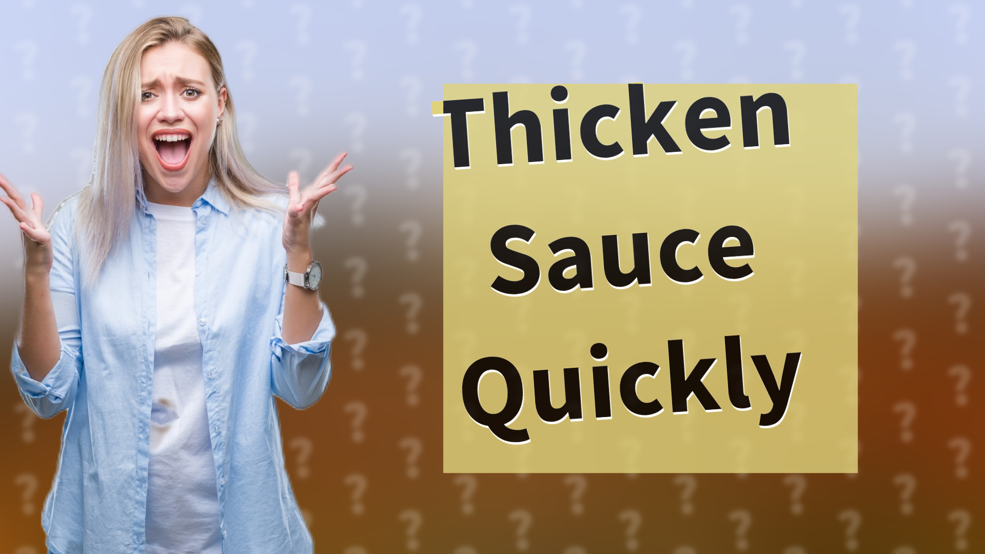 Thicken Sauce Quickly