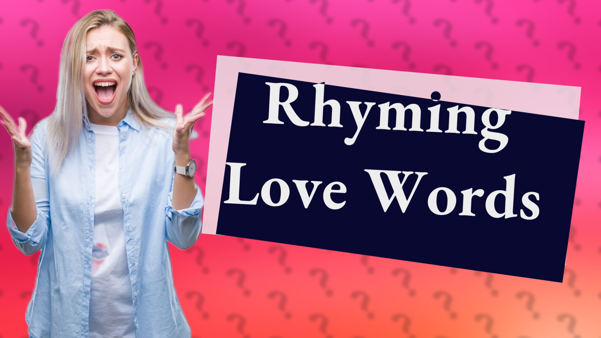 Rhyming Love Words
