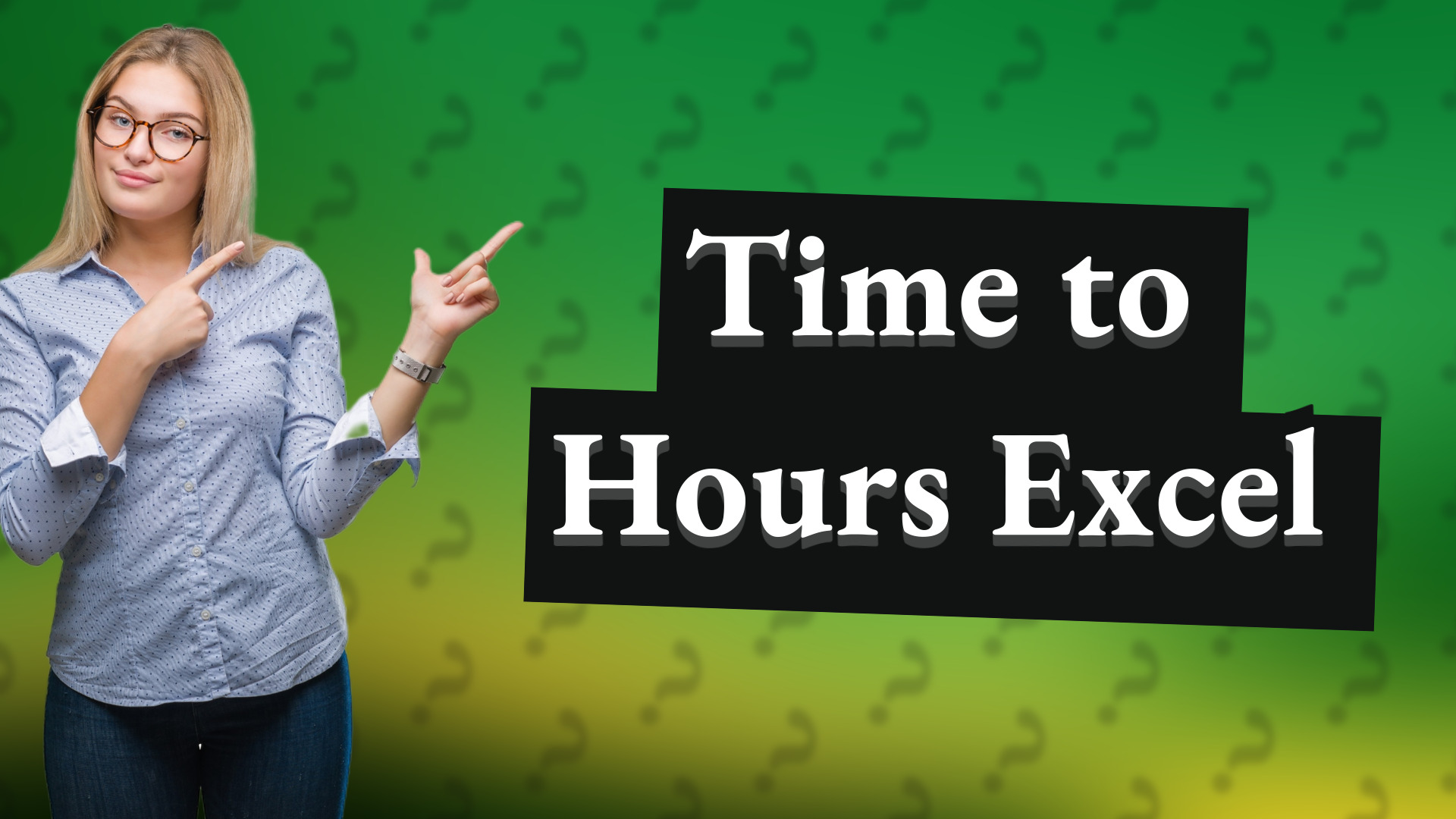 Time to Hours Excel