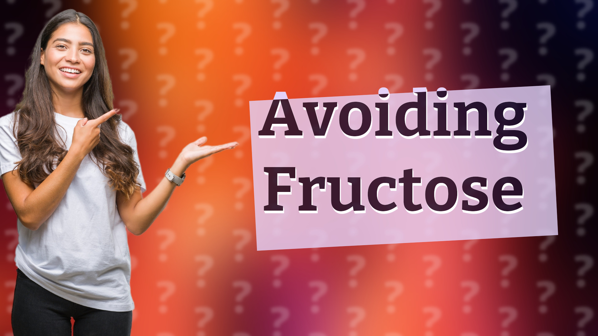 Avoiding Fructose