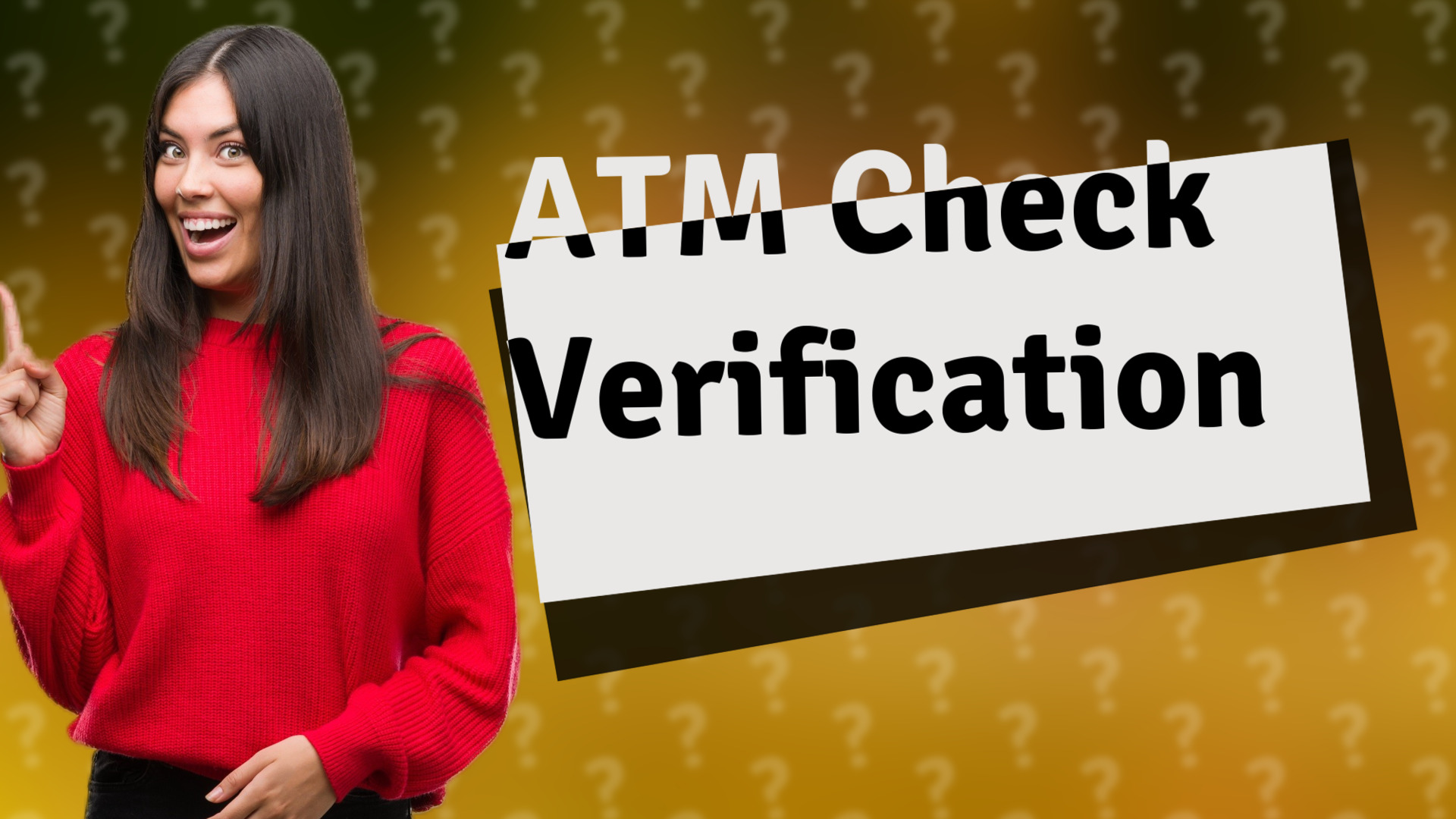 ATM Check Verification