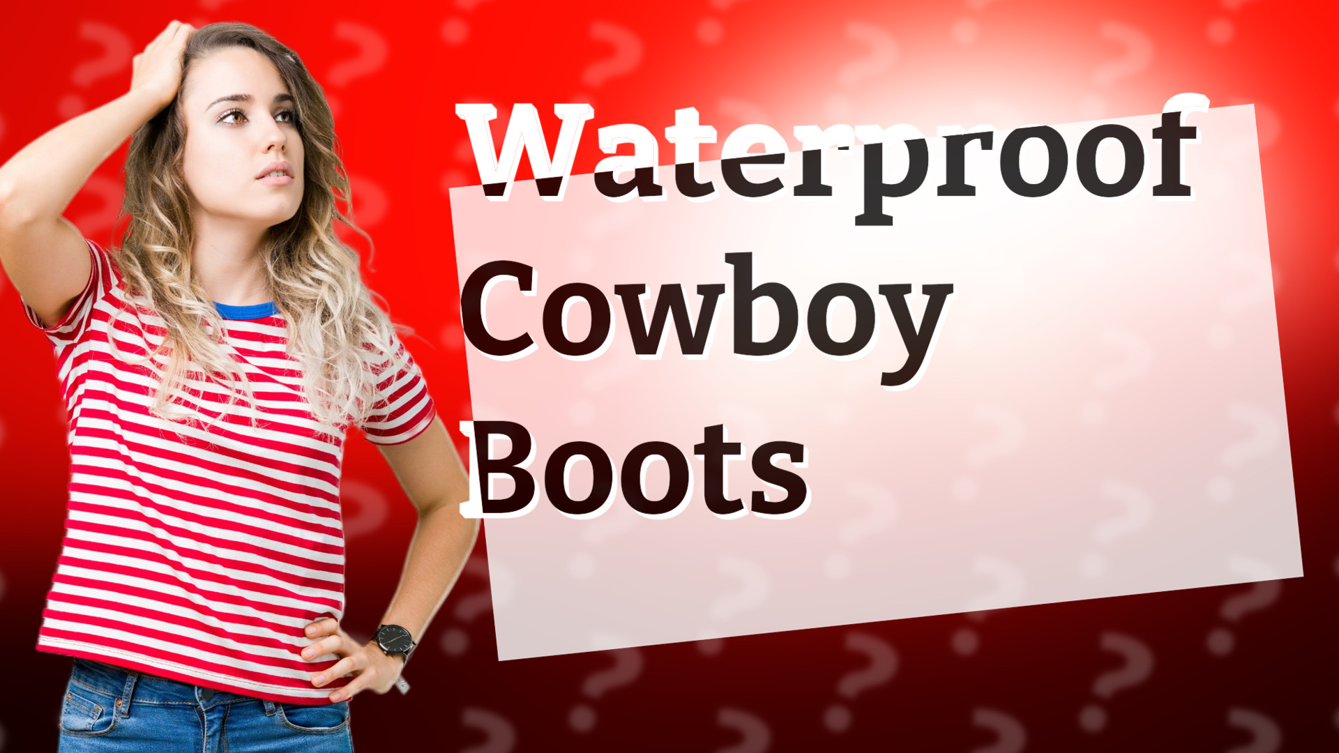 Waterproof Cowboy Boots