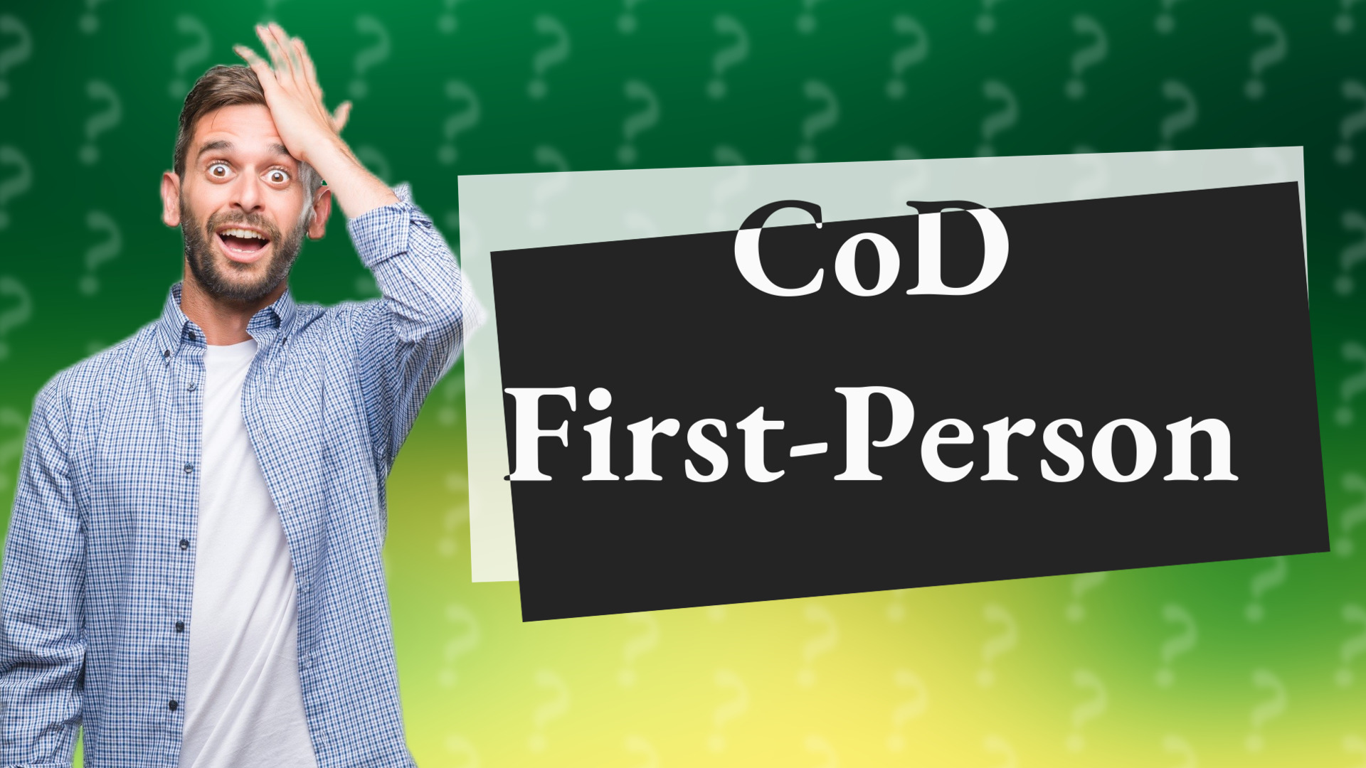 CoD First-Person