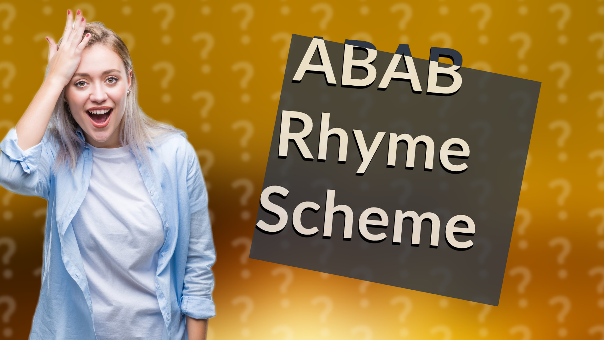 ABAB Rhyme Scheme