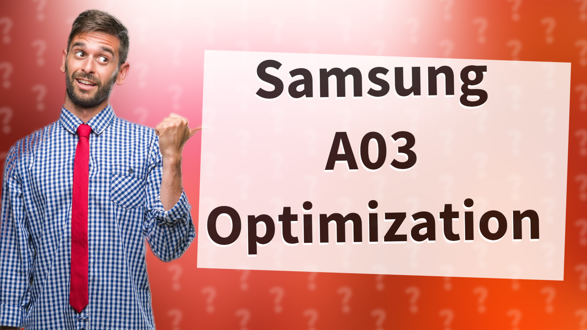 Samsung A03 Optimization