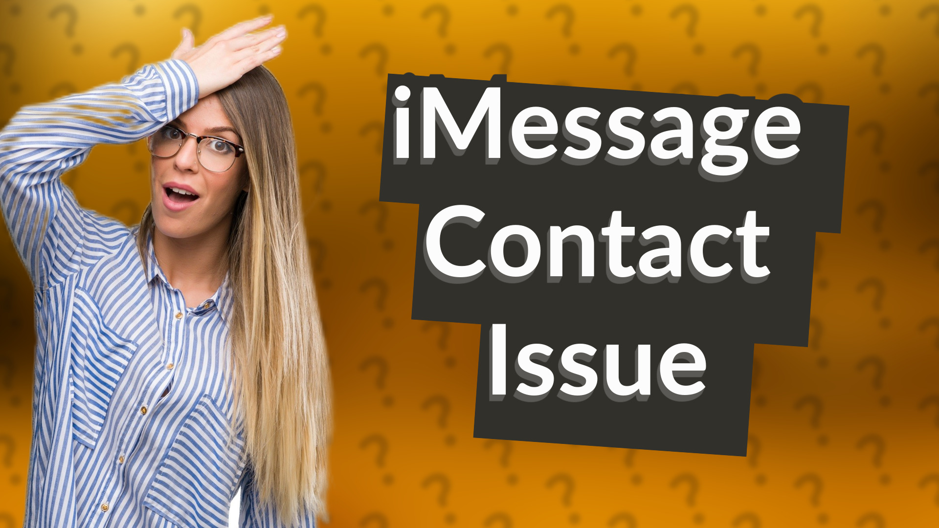 iMessage Contact Issue