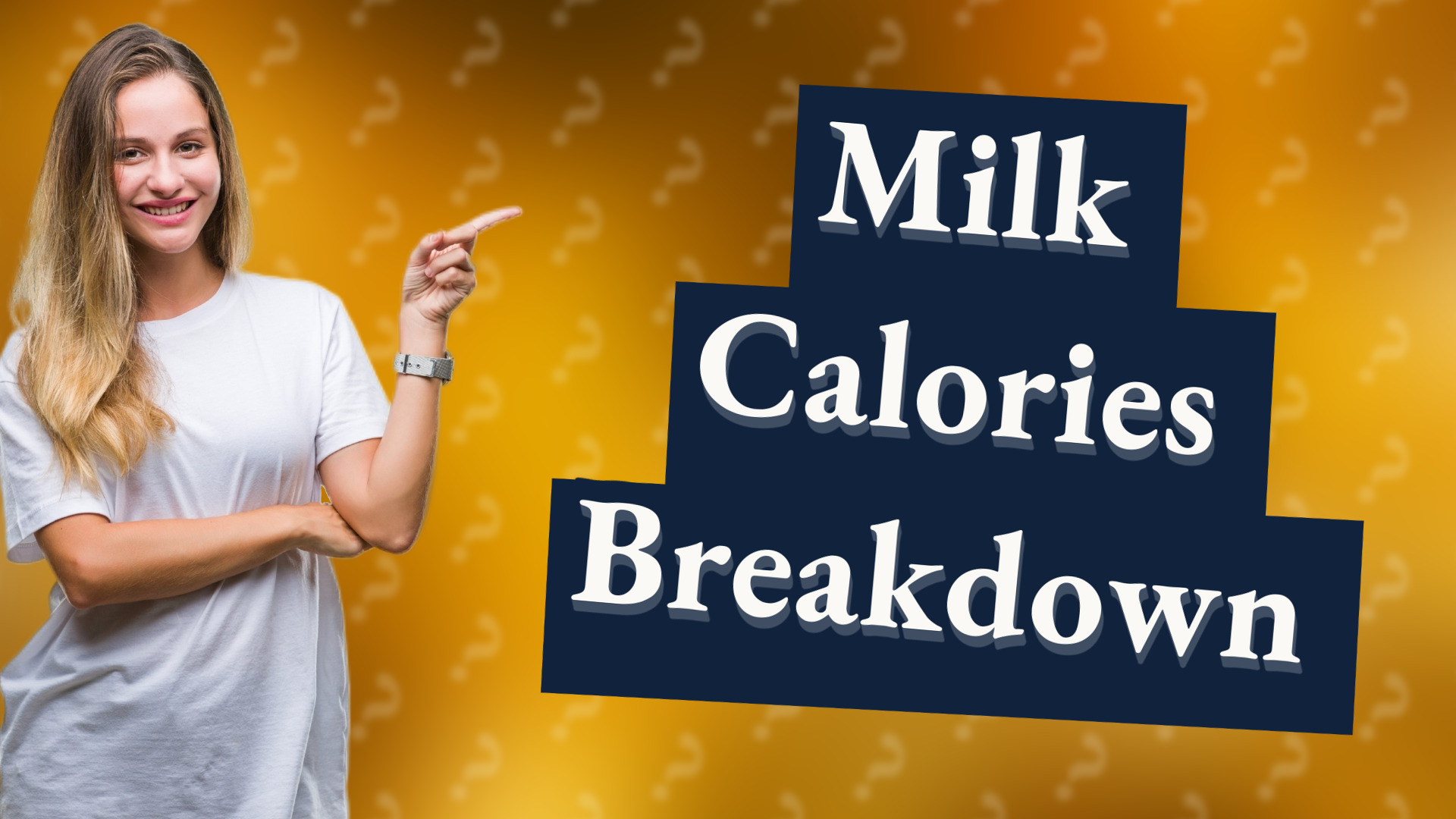 Milk Calories Breakdown