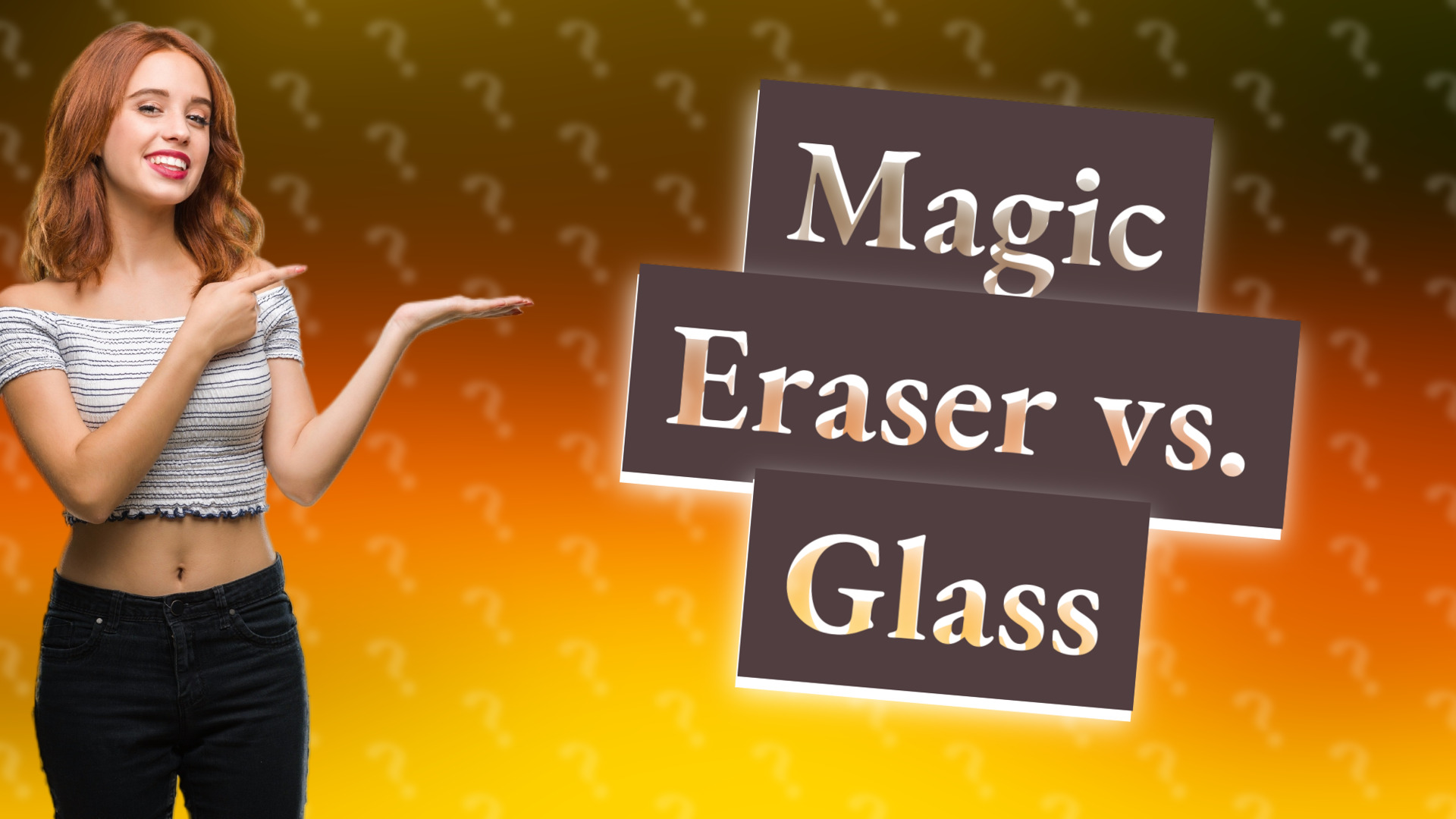 Magic Eraser vs. Glass