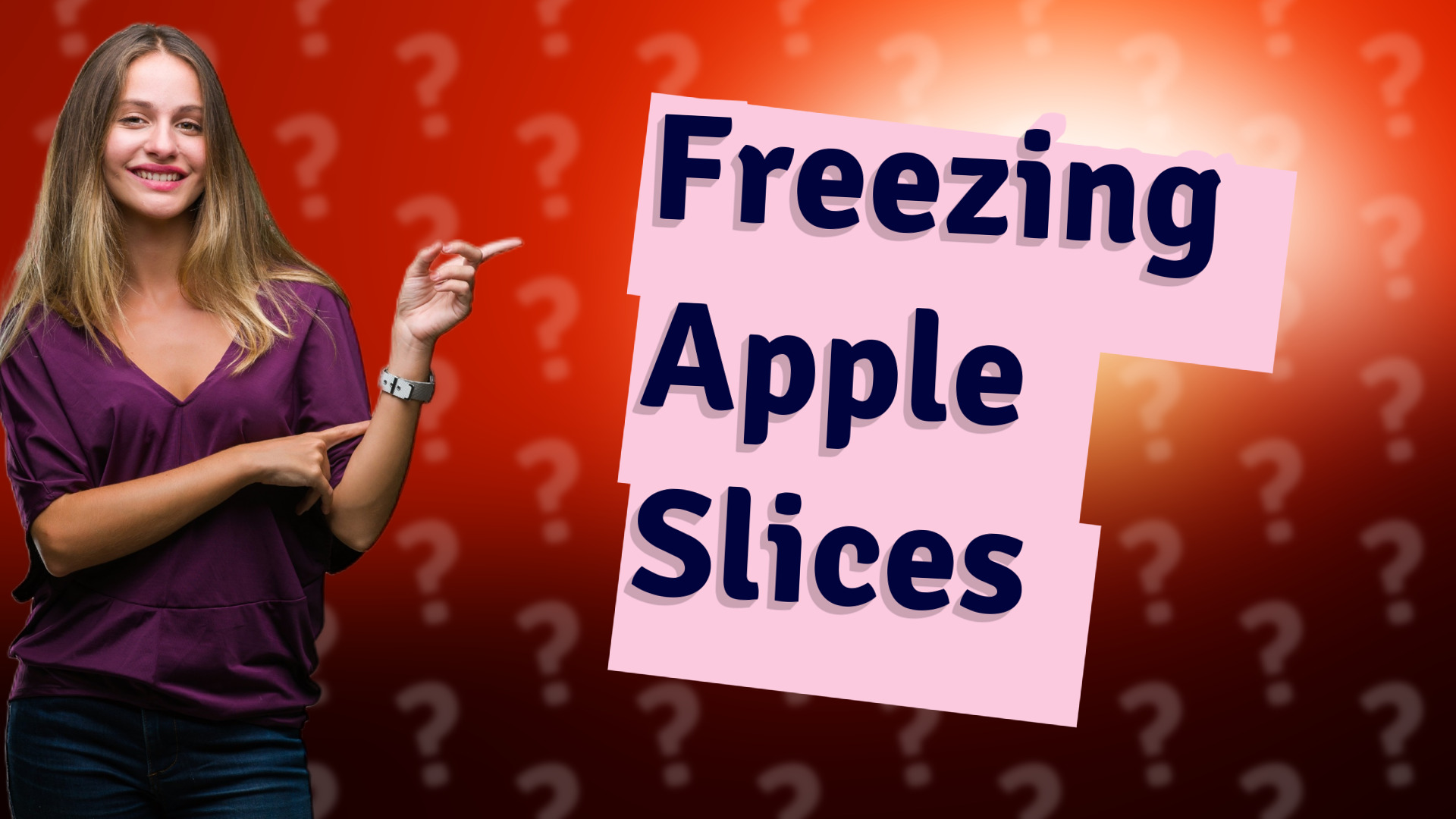 Freezing Apple Slices