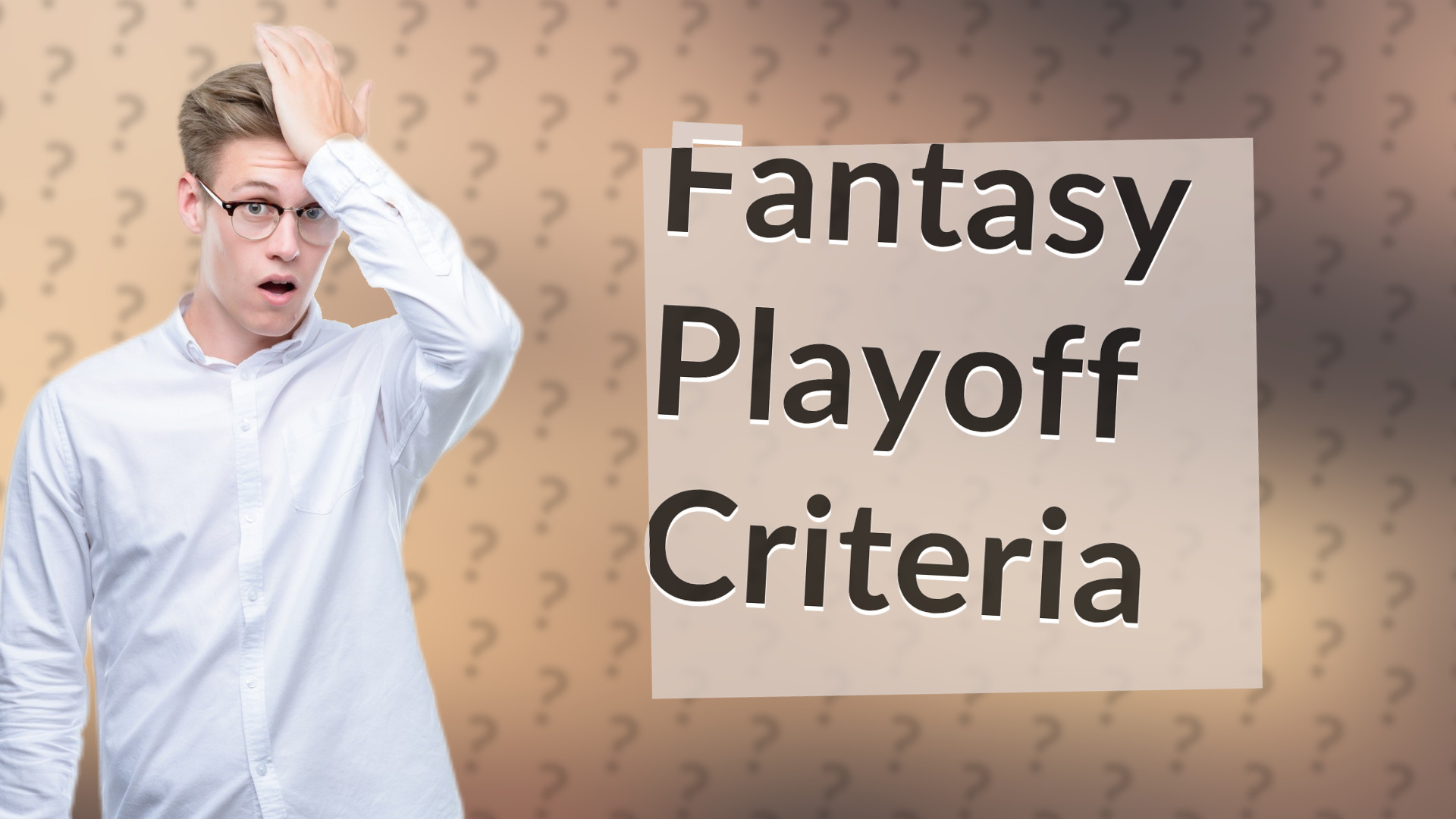 Fantasy Playoff Criteria
